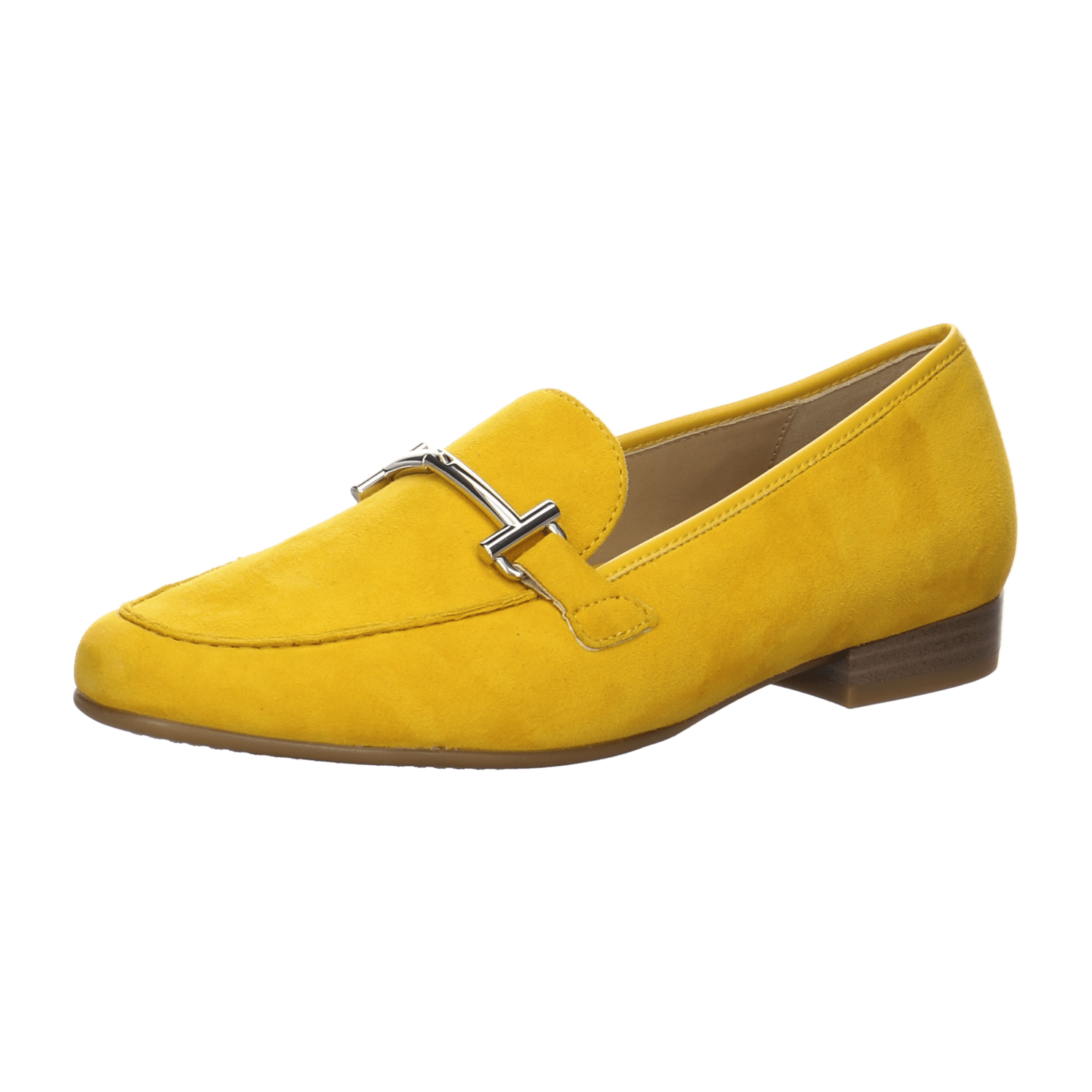 ARA KENT Women's Loafers in Yellow Nubuck Leather with Leather Lining and Synthetic Sole