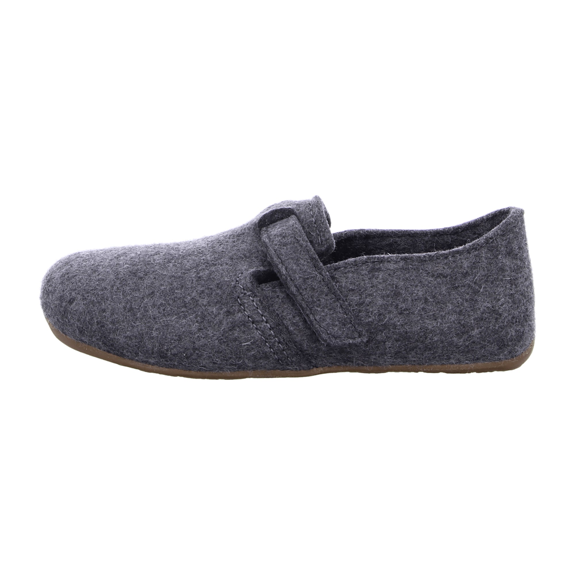 Haflinger Everest Focus Men's Wool Felt Slippers, Anthracite Grey, Removable Footbed - 481056-4