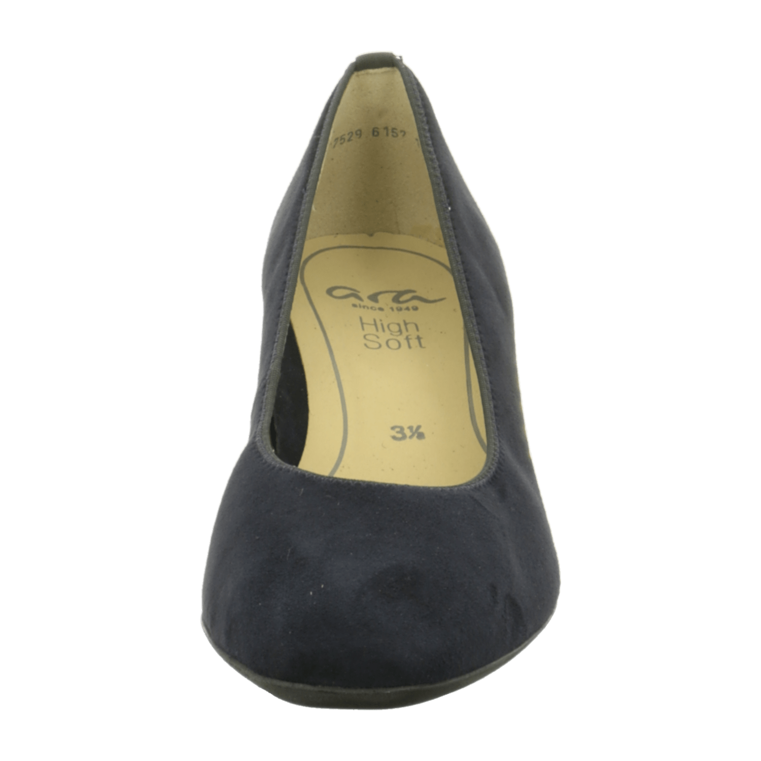 ARA VERONA Women's Pumps in Blue Suede with Round Toe and Slip-On Design