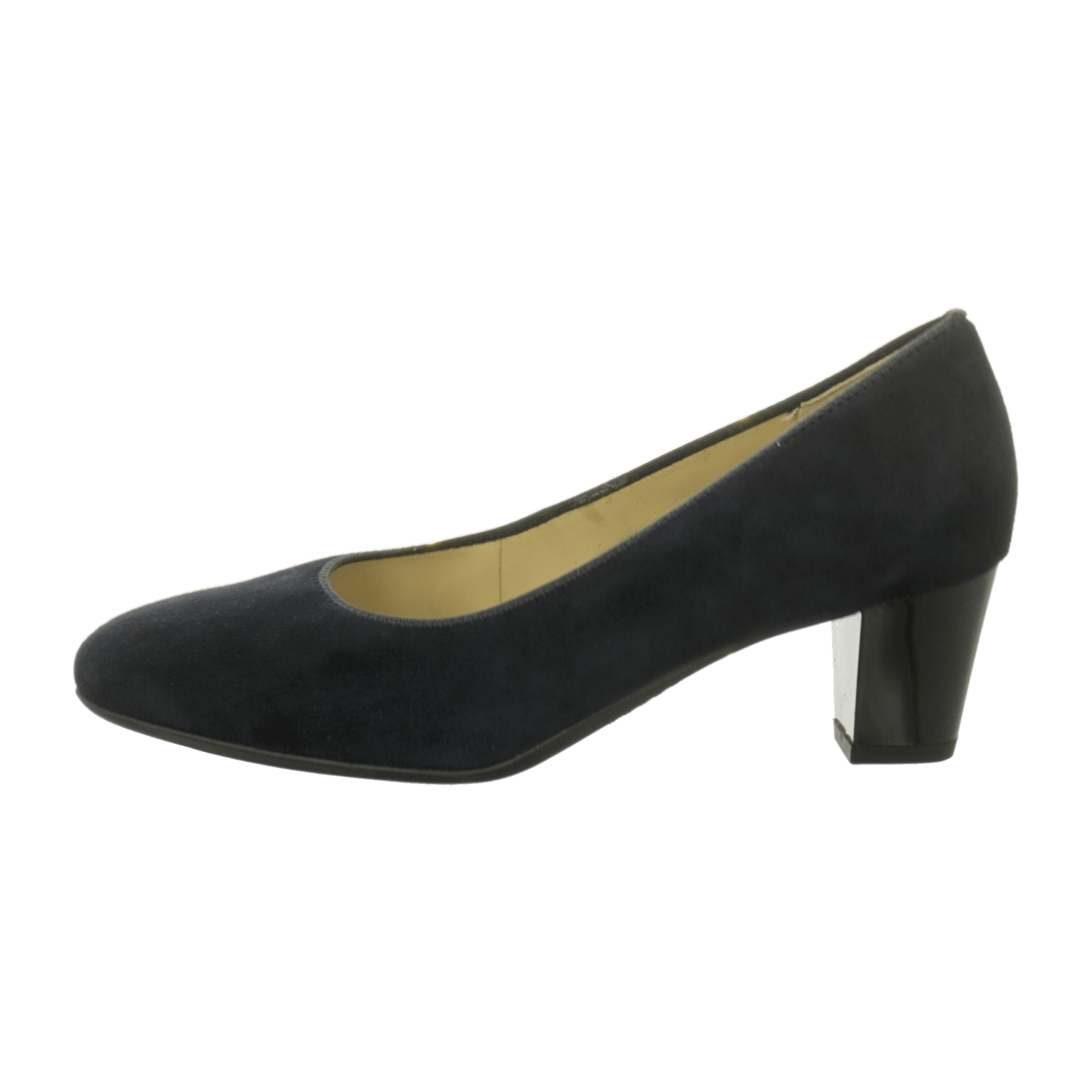 ARA VERONA Women's Pumps in Blue Suede with Round Toe and Slip-On Design