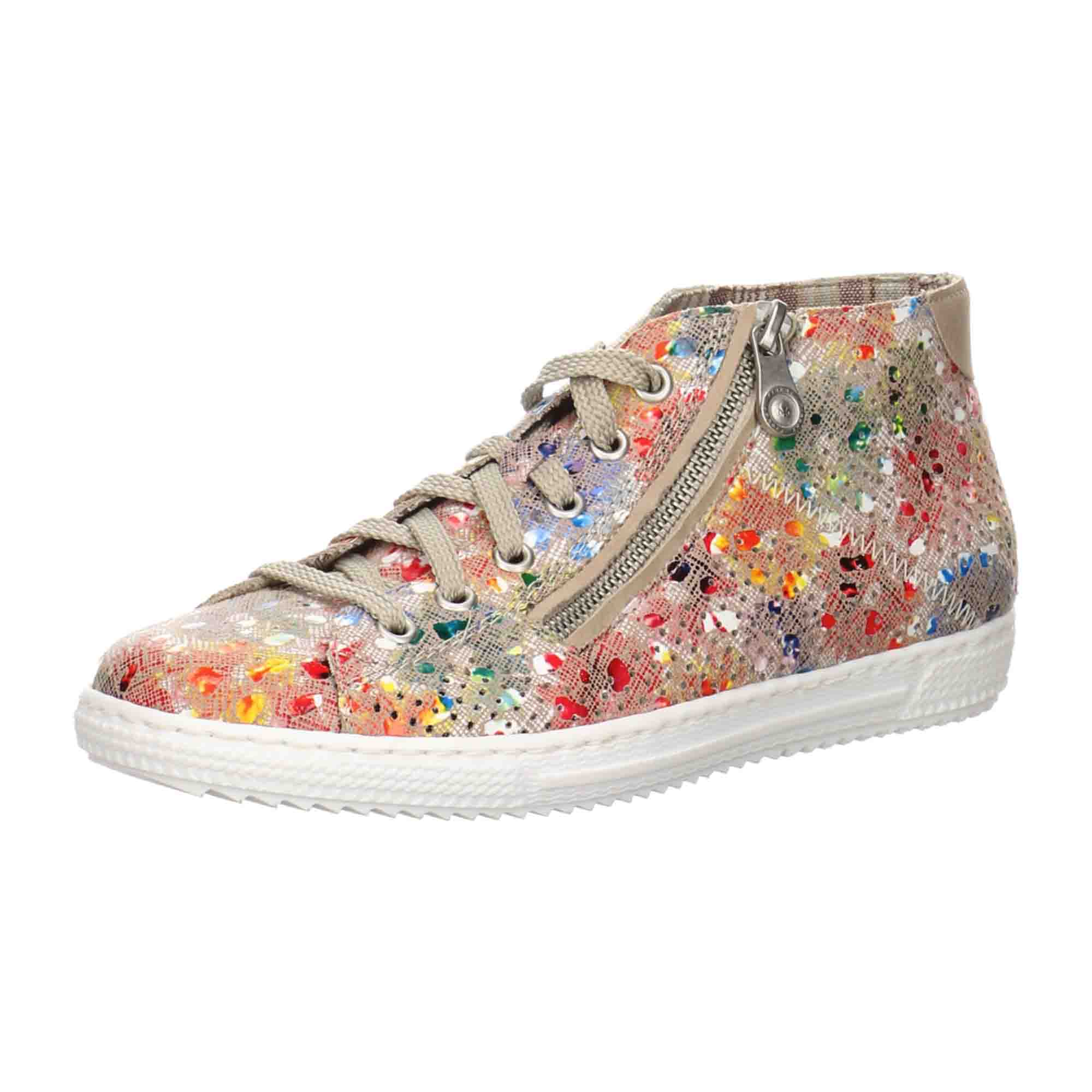 Rieker Women's Colorful Ankle Boots with Warm Lining and Easy Zip Closure