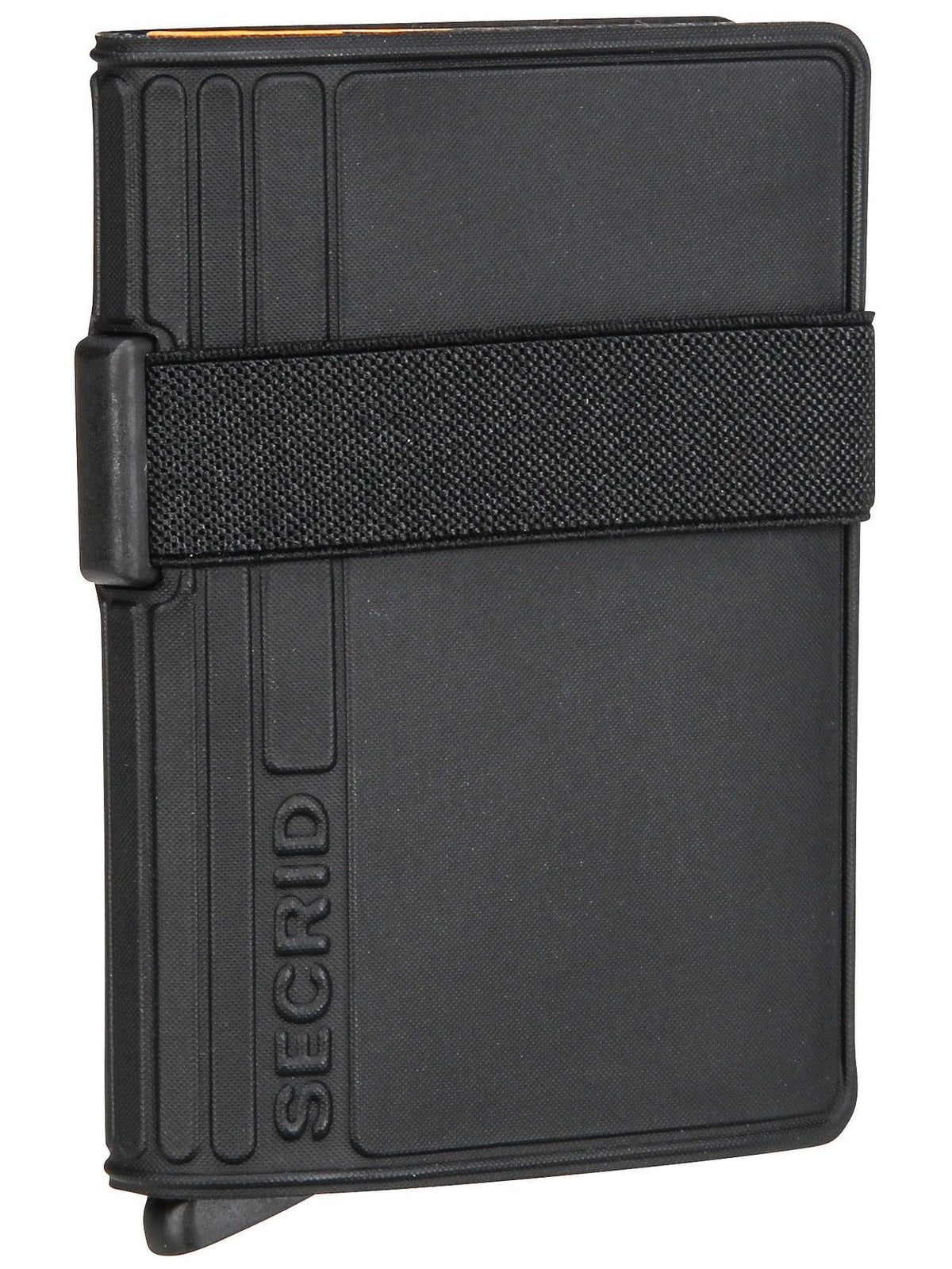 Secrid Band Wallet RFID Protected Black-Ochre Leather Credit Card Holder