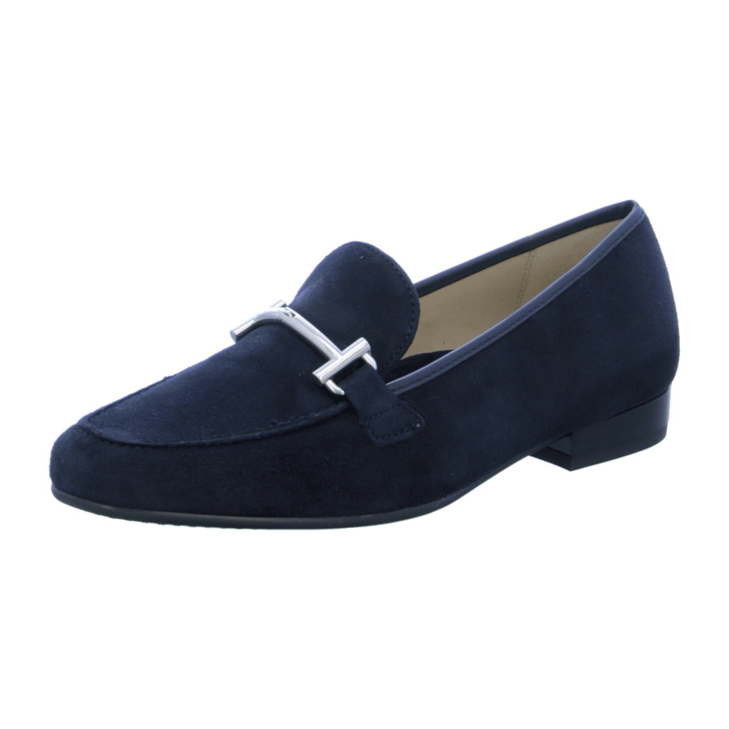 ARA KENT Women's Blue Suede Slippers with Round Toe and Leather Lining - Bartel-Shop