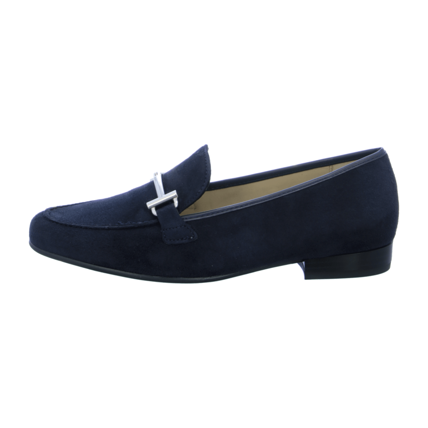 ARA KENT Women's Blue Suede Slippers with Round Toe and Leather Lining - Bartel-Shop