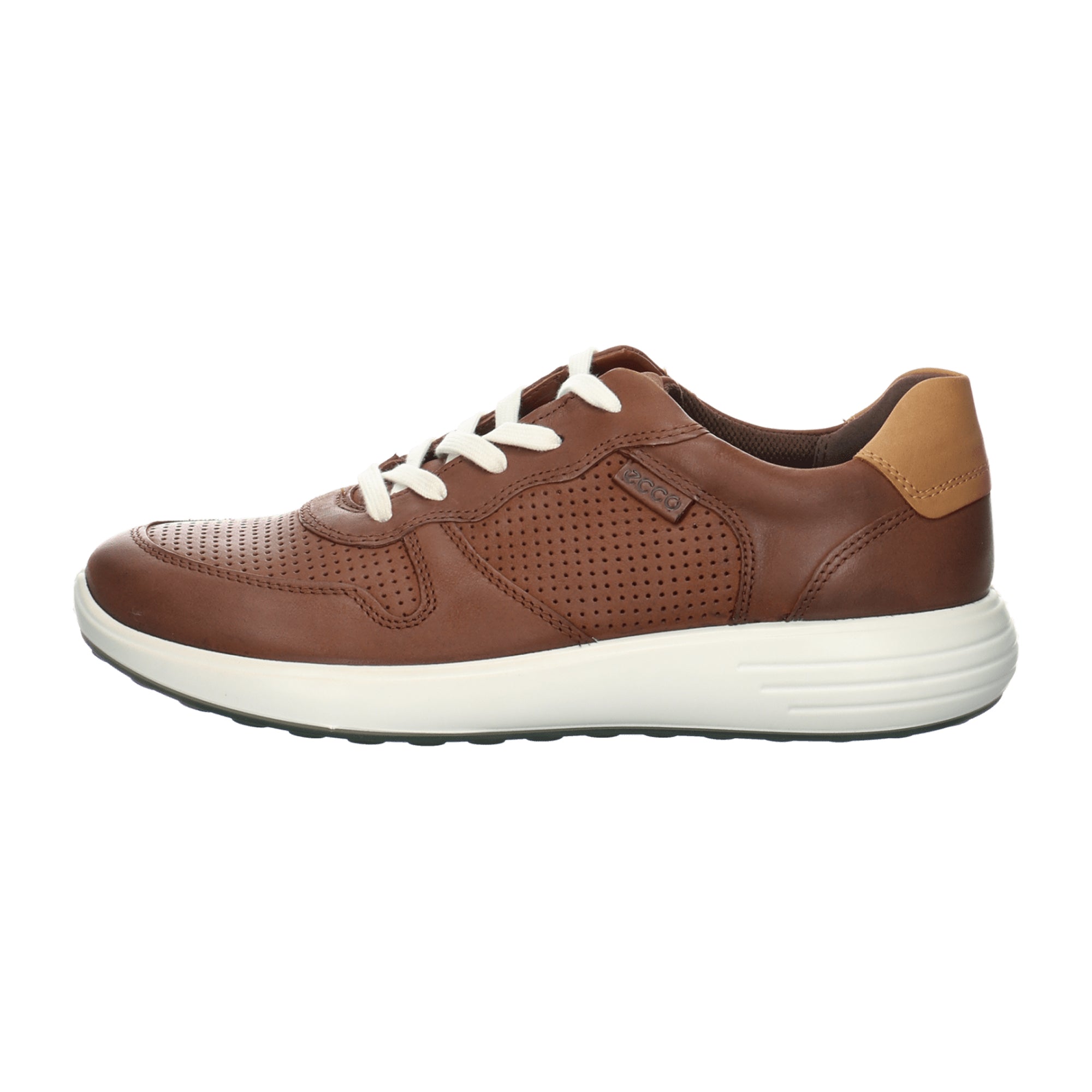 Ecco Men's Brown Leather Shoes - Durable & Stylish Casual Footwear