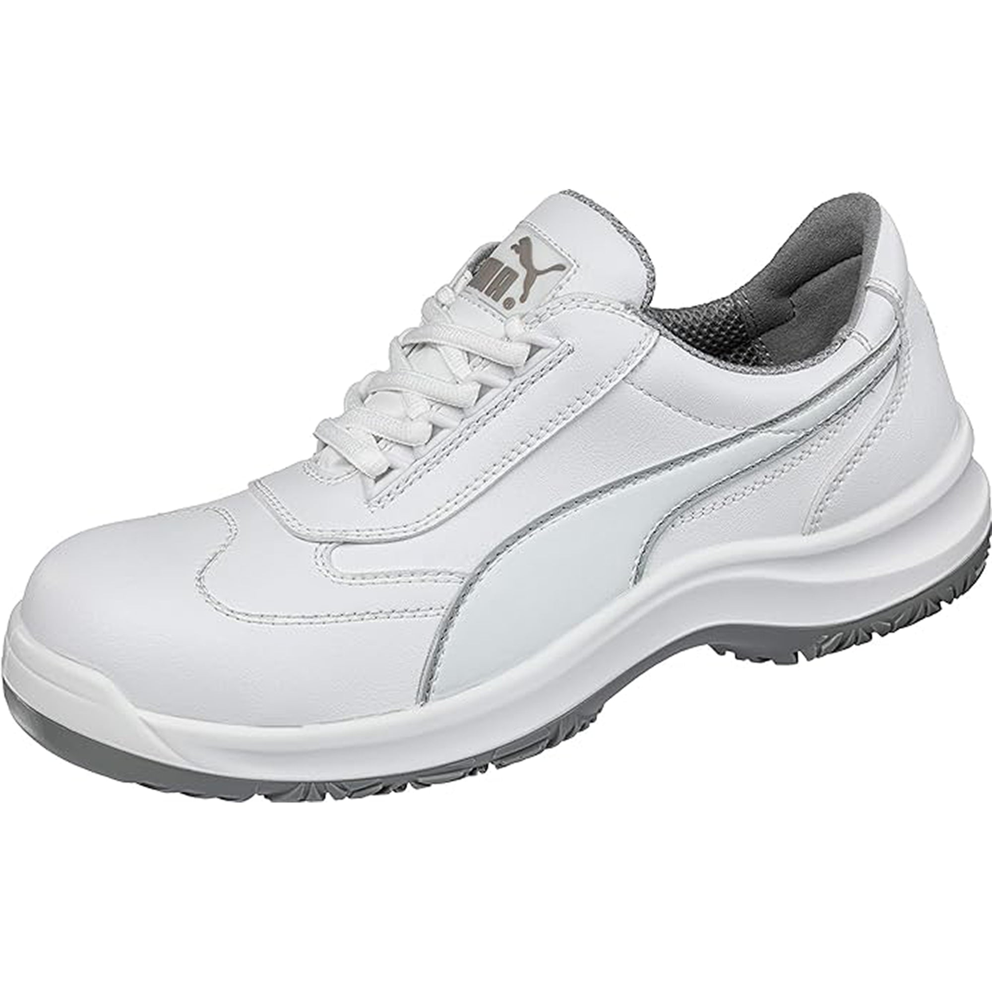 Puma Clarity Low S2 SRC Toe Cap Vegan White DGUV  Safety work boots shoes