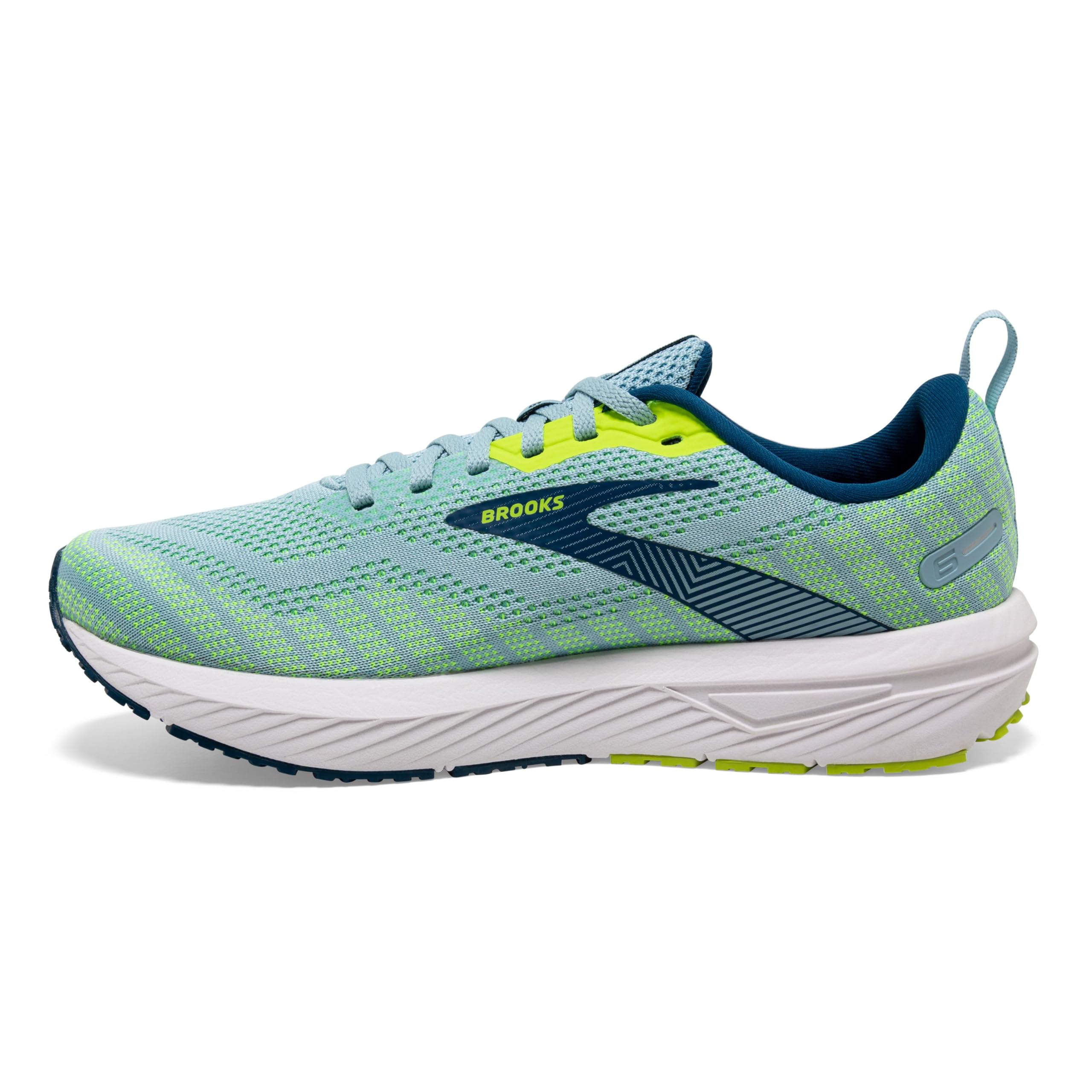 Brooks Revel 6 Men Road Running Shoes Light Blue Nightlife Cotton Cushioned