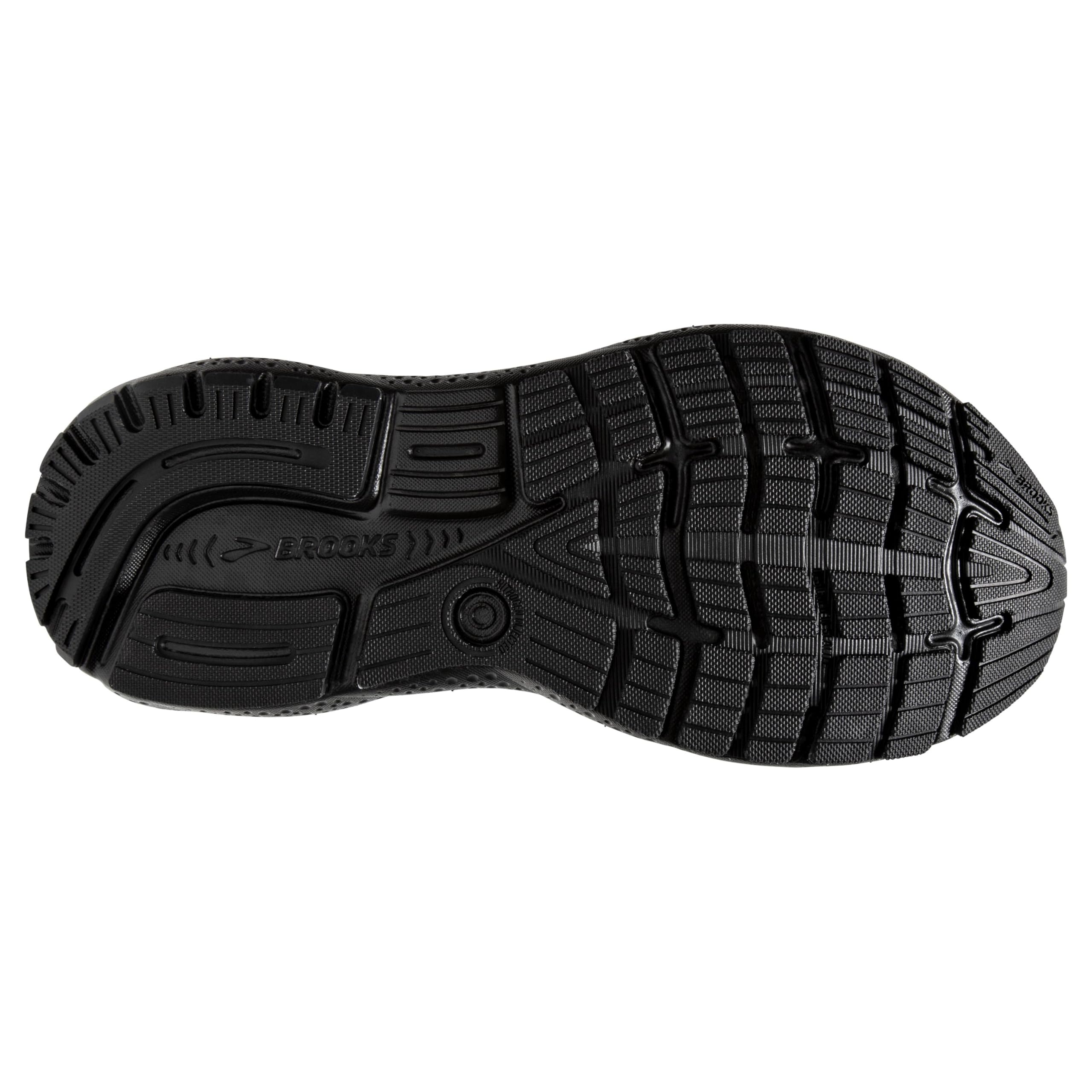 Brooks Ghost 16 Men Road Running Shoes Black Ebony Rubber Flexible