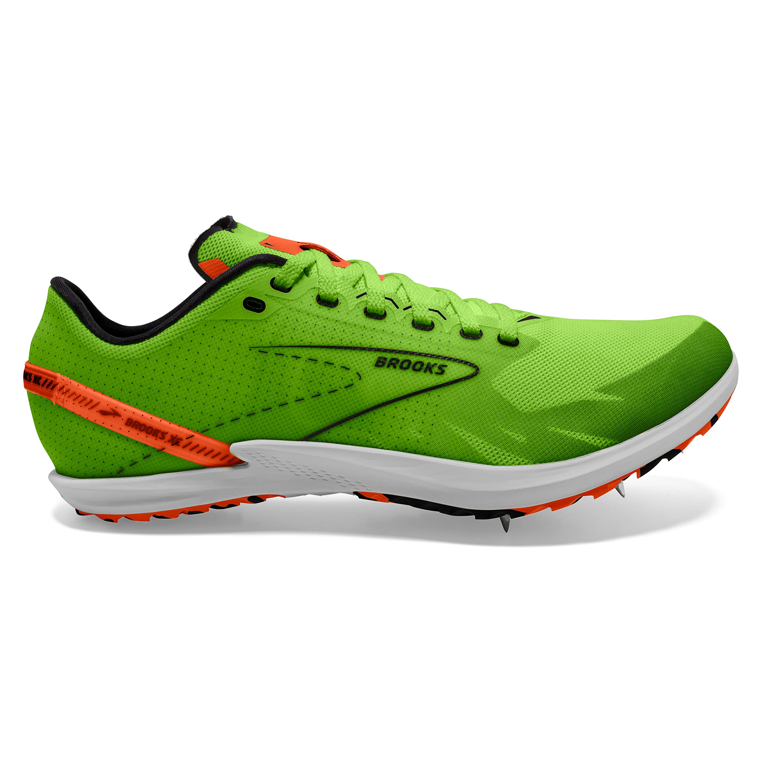 Brooks Men's Road Running Shoes Mesh Gecko Green Orange Red White