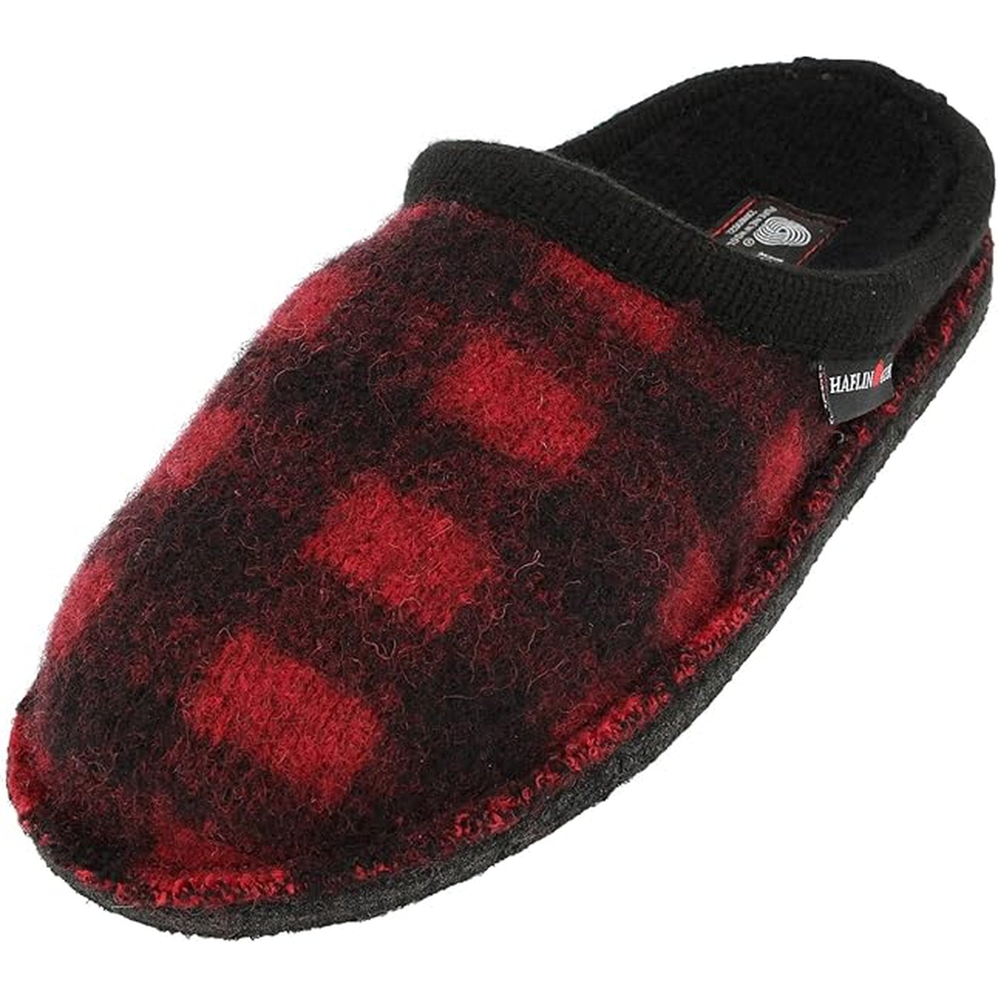 Haflinger Flair Plaid Clogs Mules Slippers Wool Felt House Shoes Indoor Outdoor