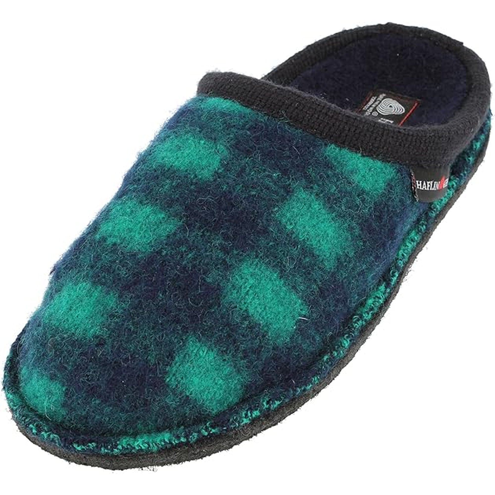 Haflinger Flair Plaid Clogs Mules Slippers Wool Felt House Shoes Indoor Outdoor