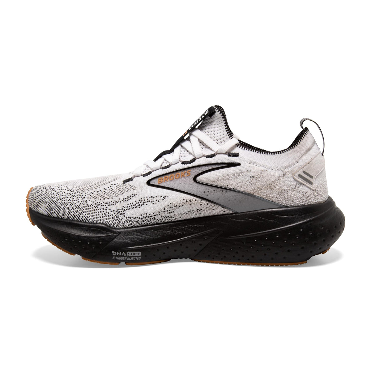 Brooks Glycerin Stealthfit 21 Men Road Running Shoes White Grey Black Synthetic