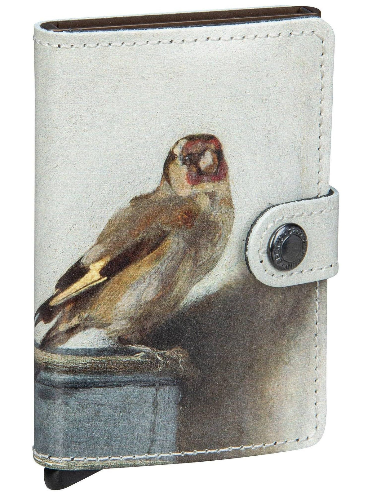 Secrid Miniwallet Art Goldfinch RFID Wallet - 100% Cowhide Leather