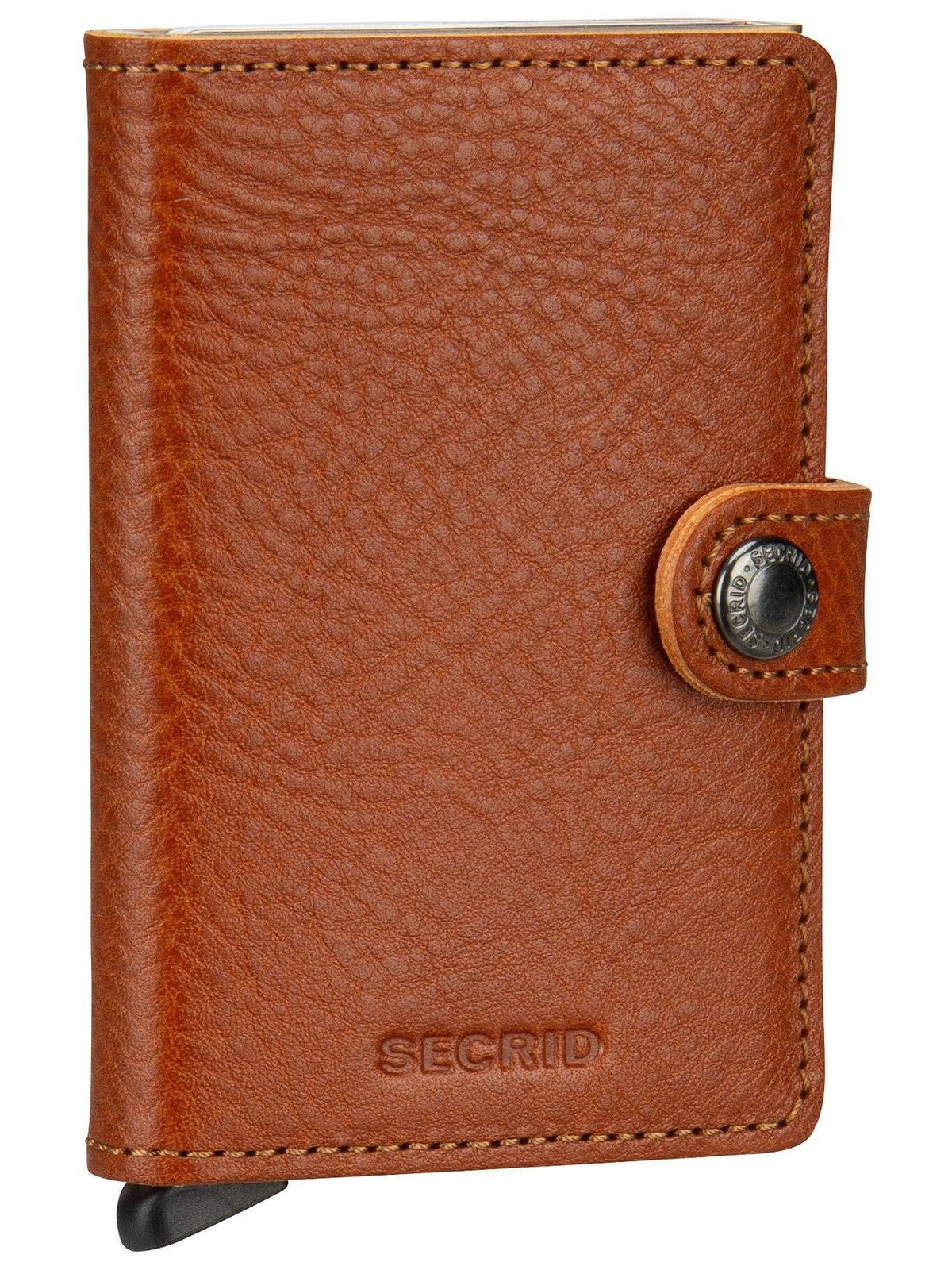 Secrid Miniwallet Veg Tanned Leather Wallet - Caramello Sand RFID Protected
