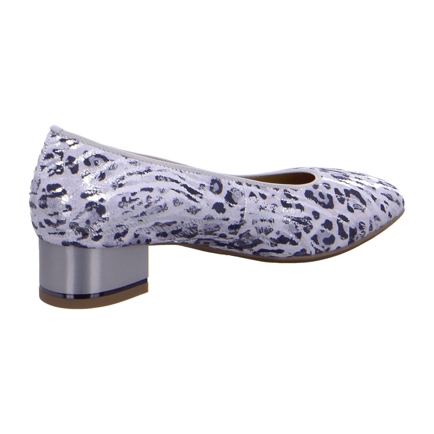 ARA GRAZ Women's Gray Suede Pumps with Closed Toe and Leather Lining