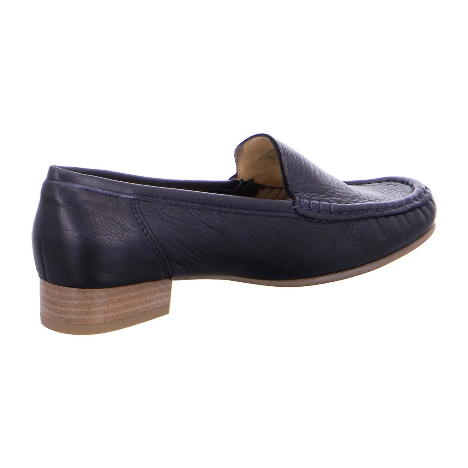 ARA ATLANTA Women's Moccasin in Blue Smooth Leather with Textile Lining and Synthetic Sole