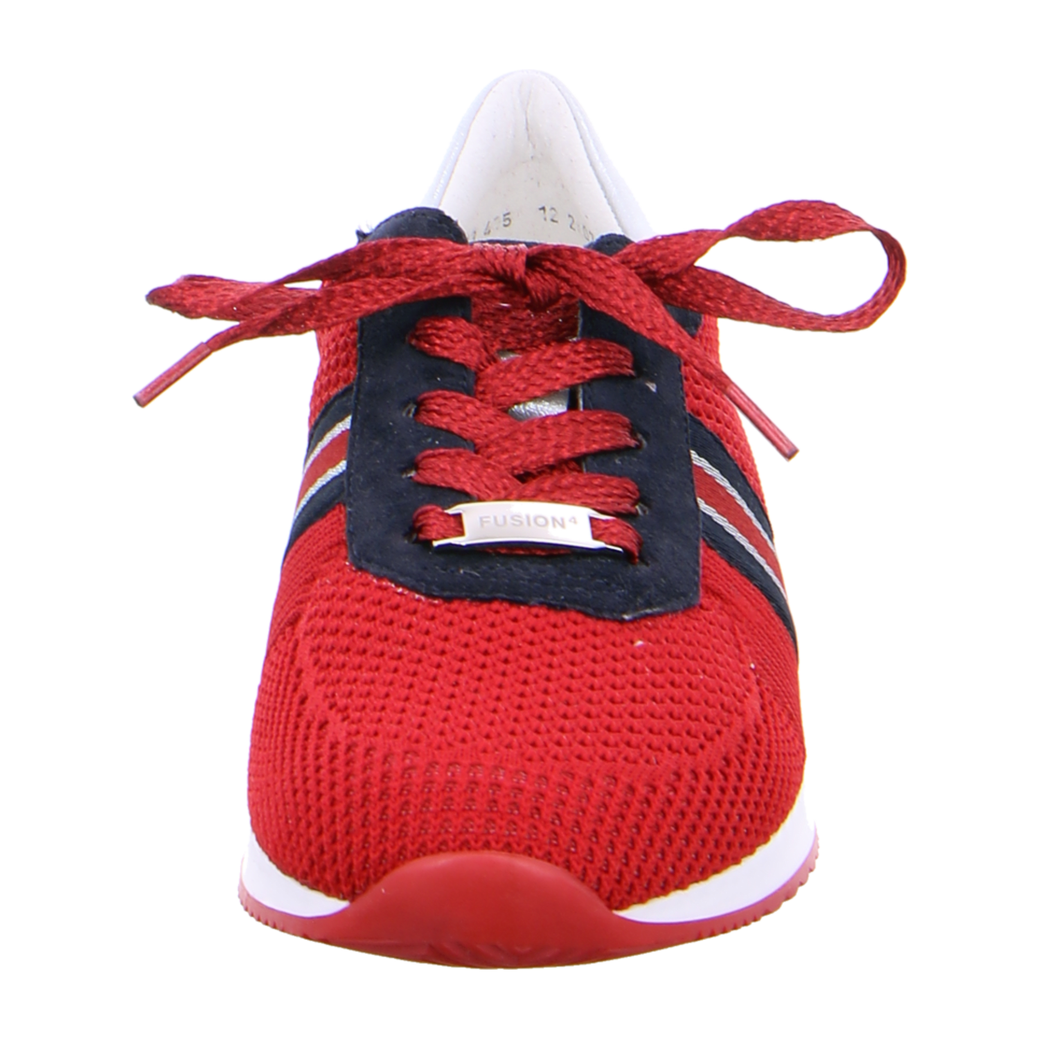 ARA LISBON Women's Suede Loafer with Lacing in Red featuring Cold-Weather Lined Interior