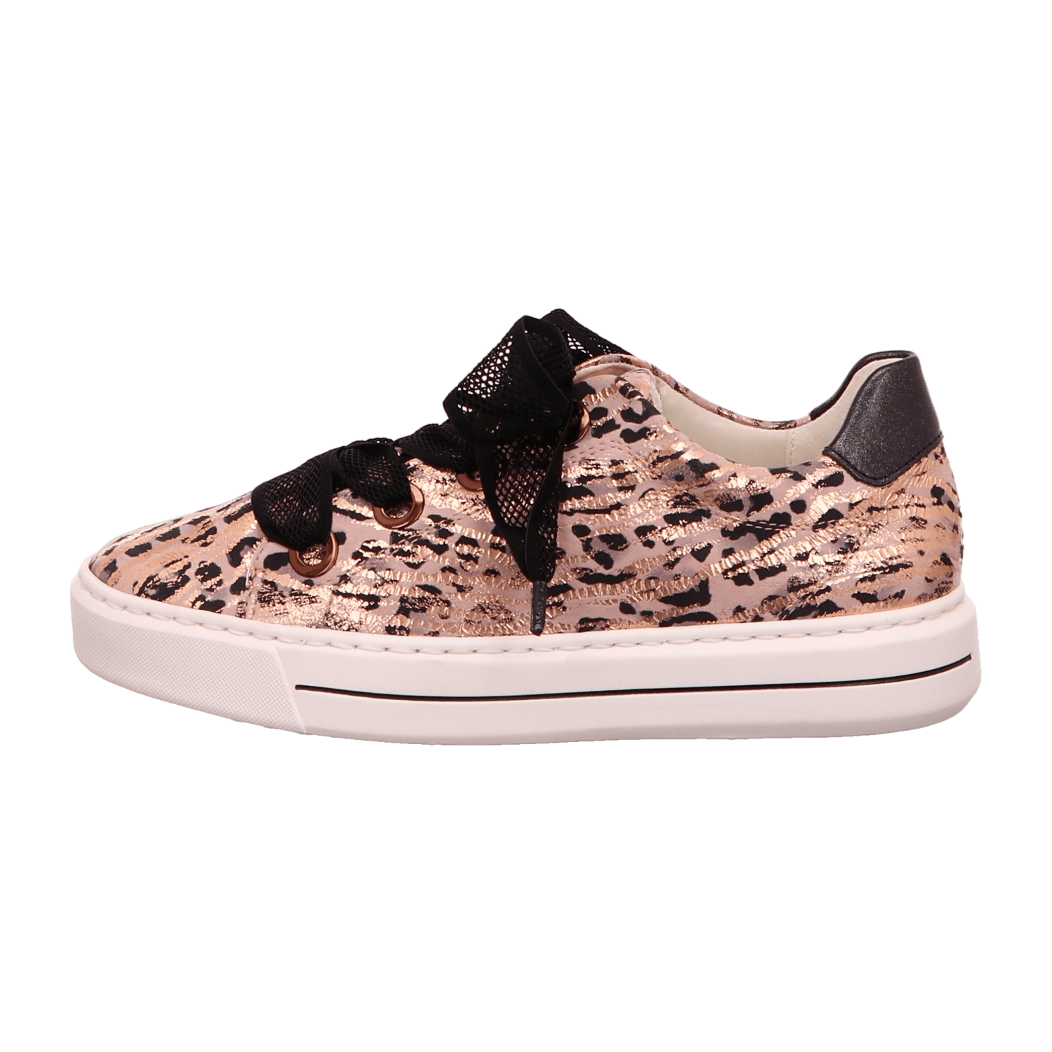 ARA COURTYARD Women's Animal Print Low-Top Lace-Up Sneakers in Suede