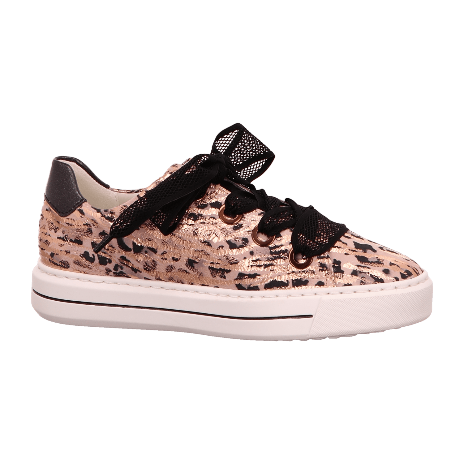 ARA COURTYARD Women's Animal Print Low-Top Lace-Up Sneakers in Suede