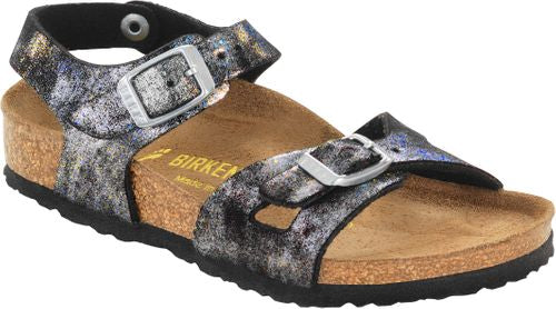 Birkenstock sandal heel strap Rio children stardust black BF - Bartel-Shop