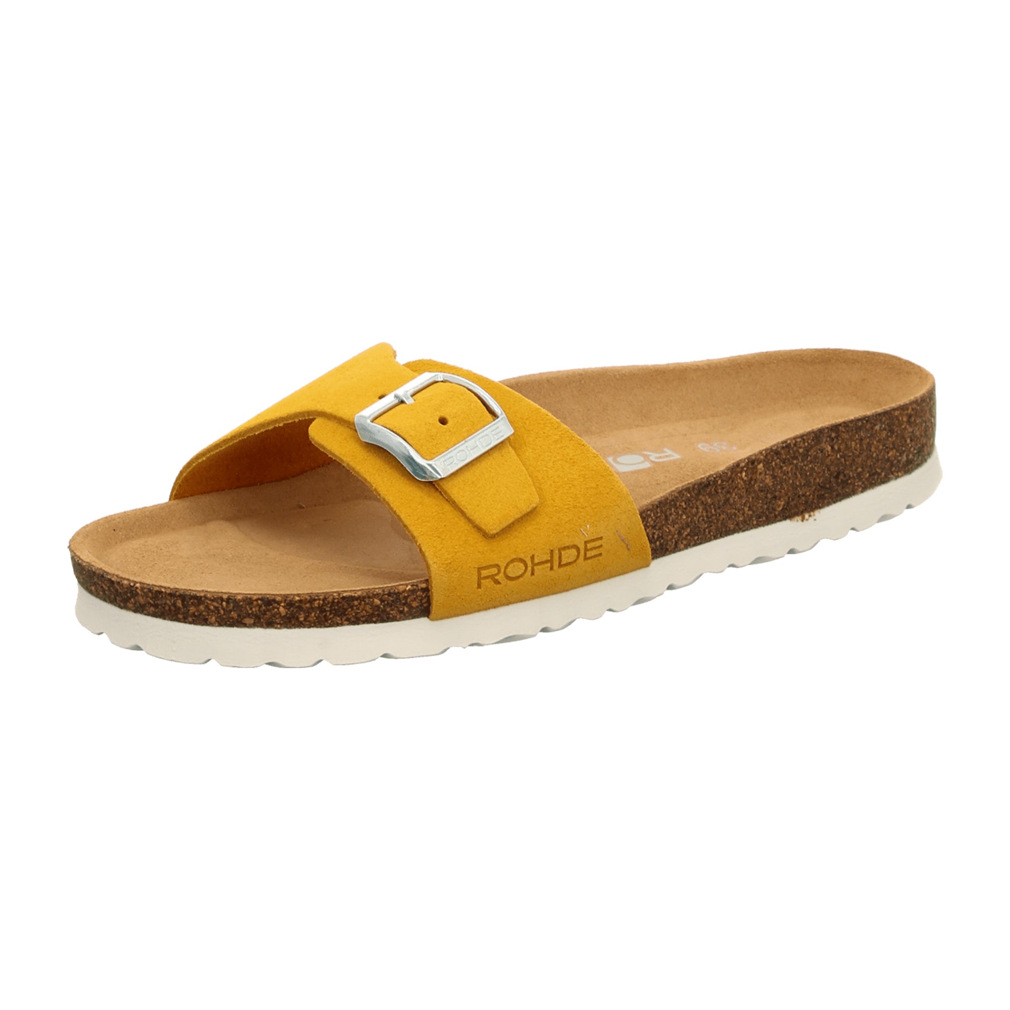 Rohde Classic Yellow Slip-On Sandals for Women Summer Spring Footwear