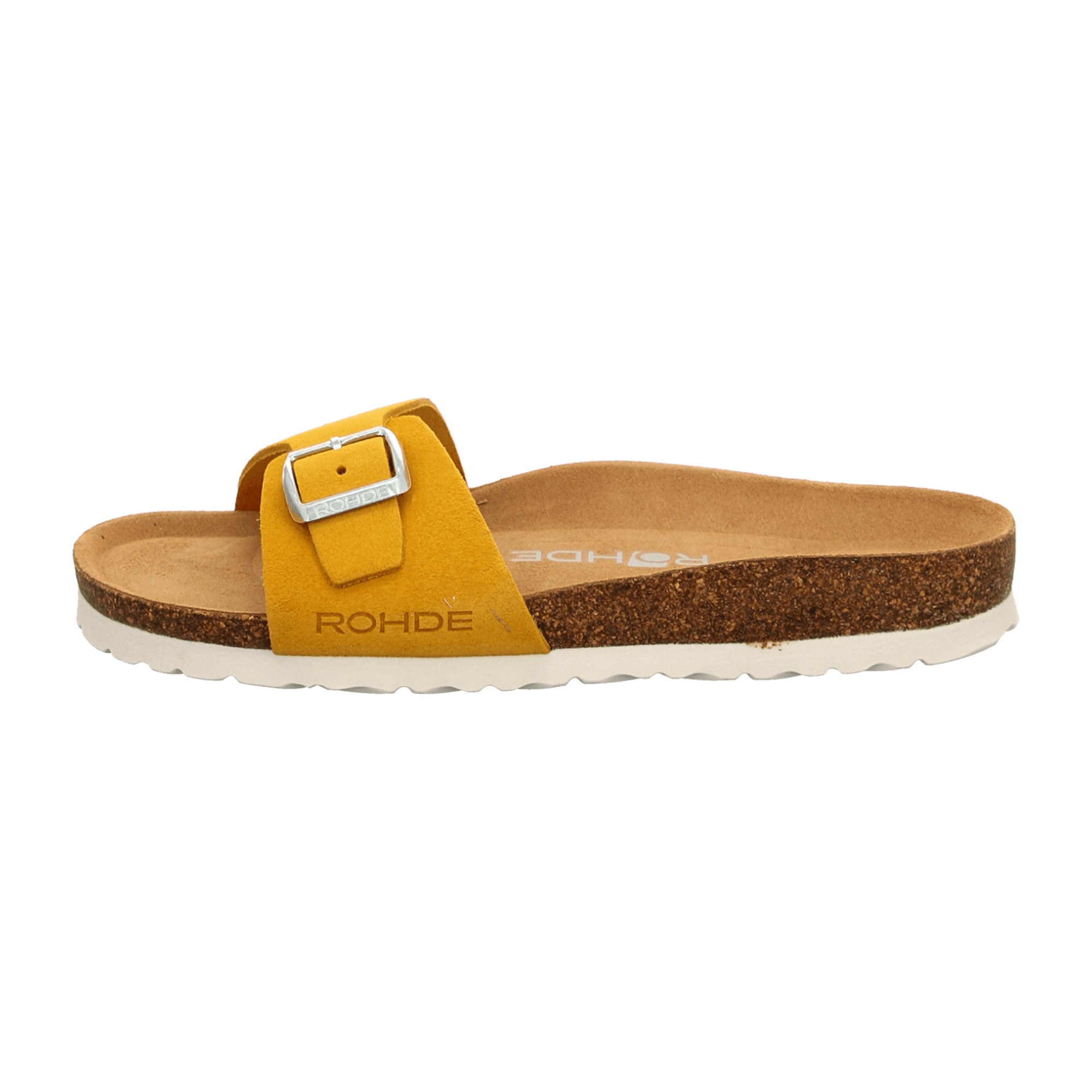 Rohde Classic Yellow Slip-On Sandals for Women Summer Spring Footwear