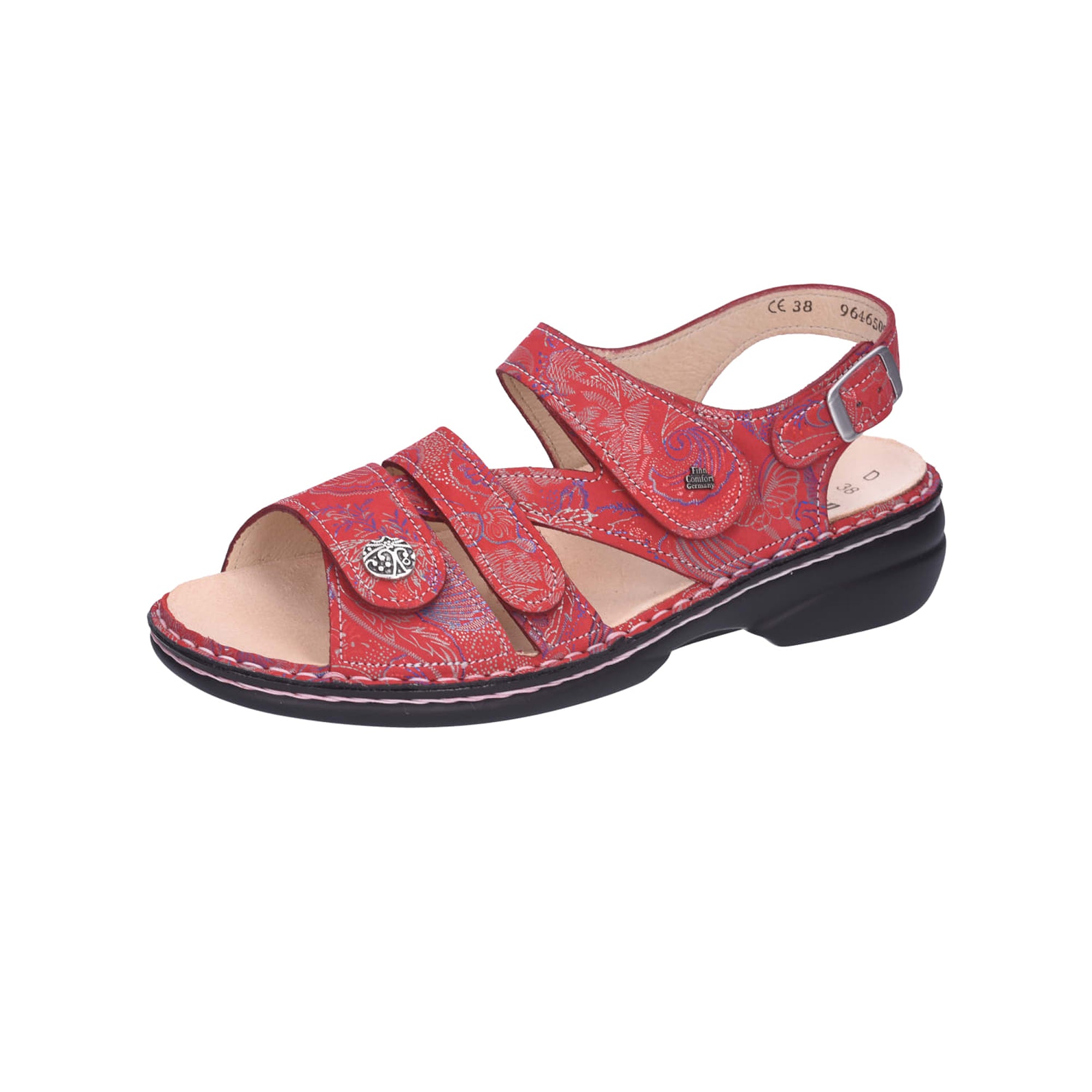 Finn Comfort Gomera Women's Red Sandals - Stylish & Comfortable