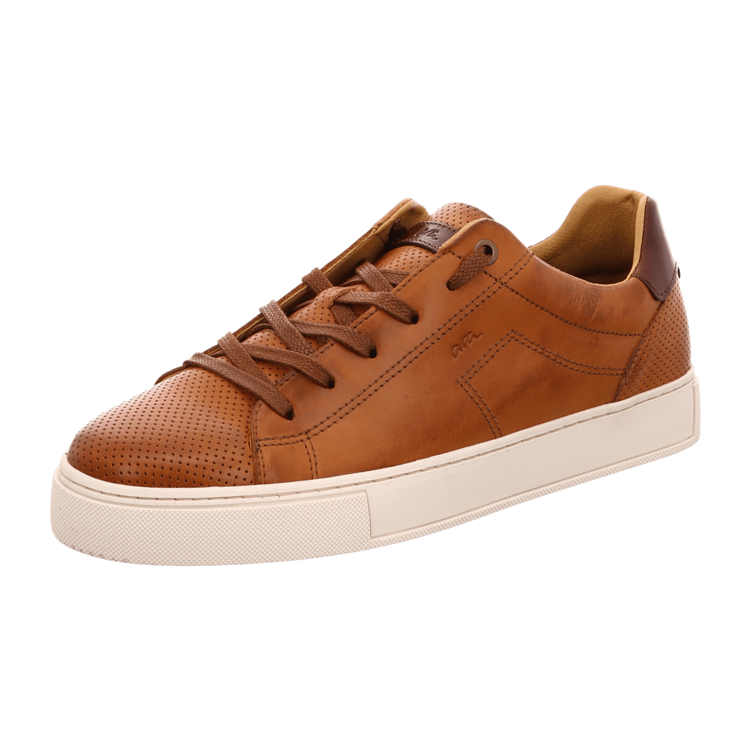 ARA MPard Highsoft Men's Lace-Up Shoes in Smooth Leather, Brown, Low-Top Style, Cold-Weather Lined, Rubber Sole