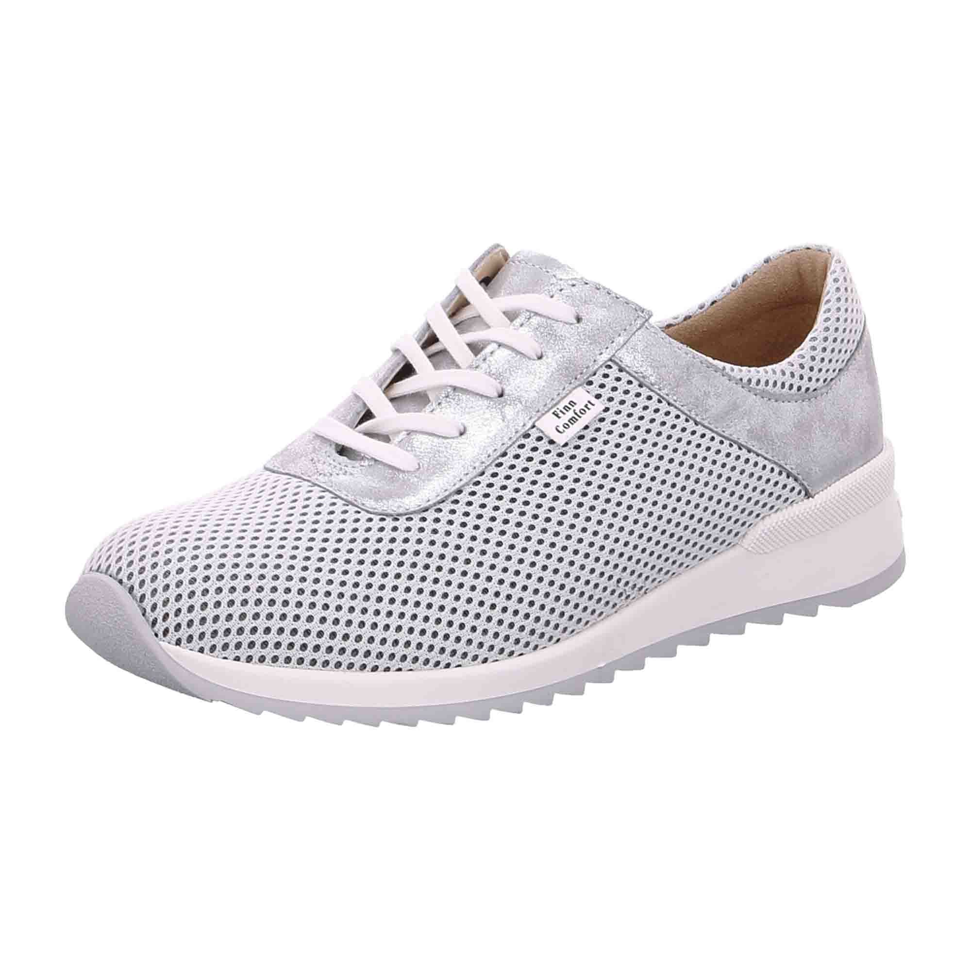 Finn Comfort Cerritos Women's Stylish Silver Comfort Sneakers