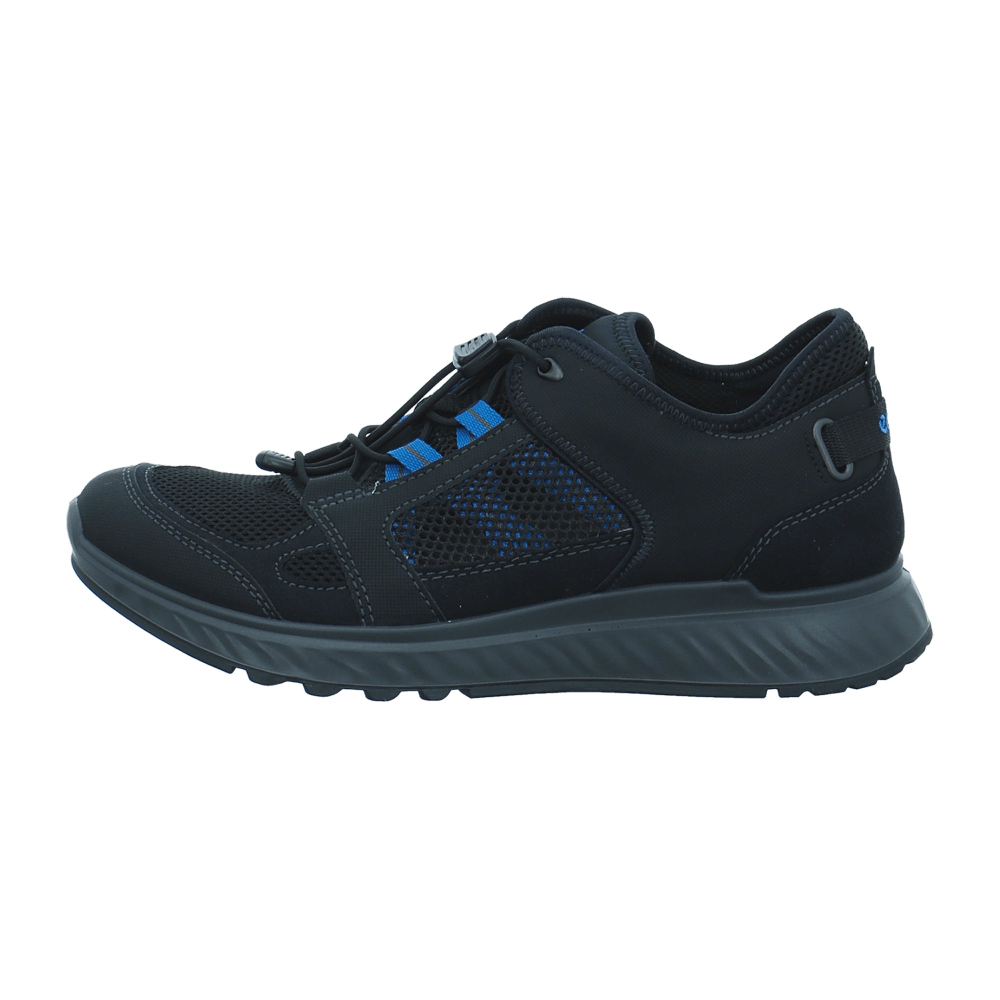 Ecco Men's Outdoor Shoes - Durable & Stylish in Black/Olympian Blue