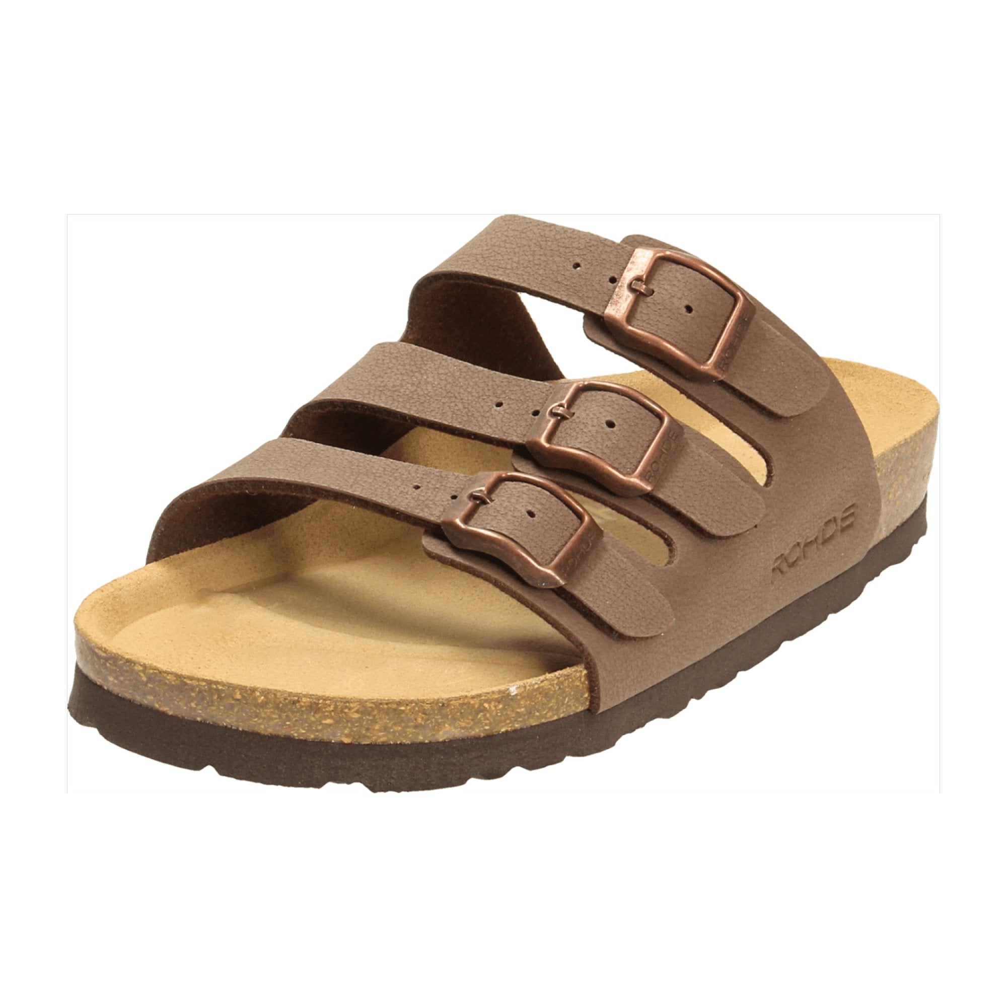 Rohde Alba Women's Brown Sandals, Adjustable Strap, Textile and Synthetic Material