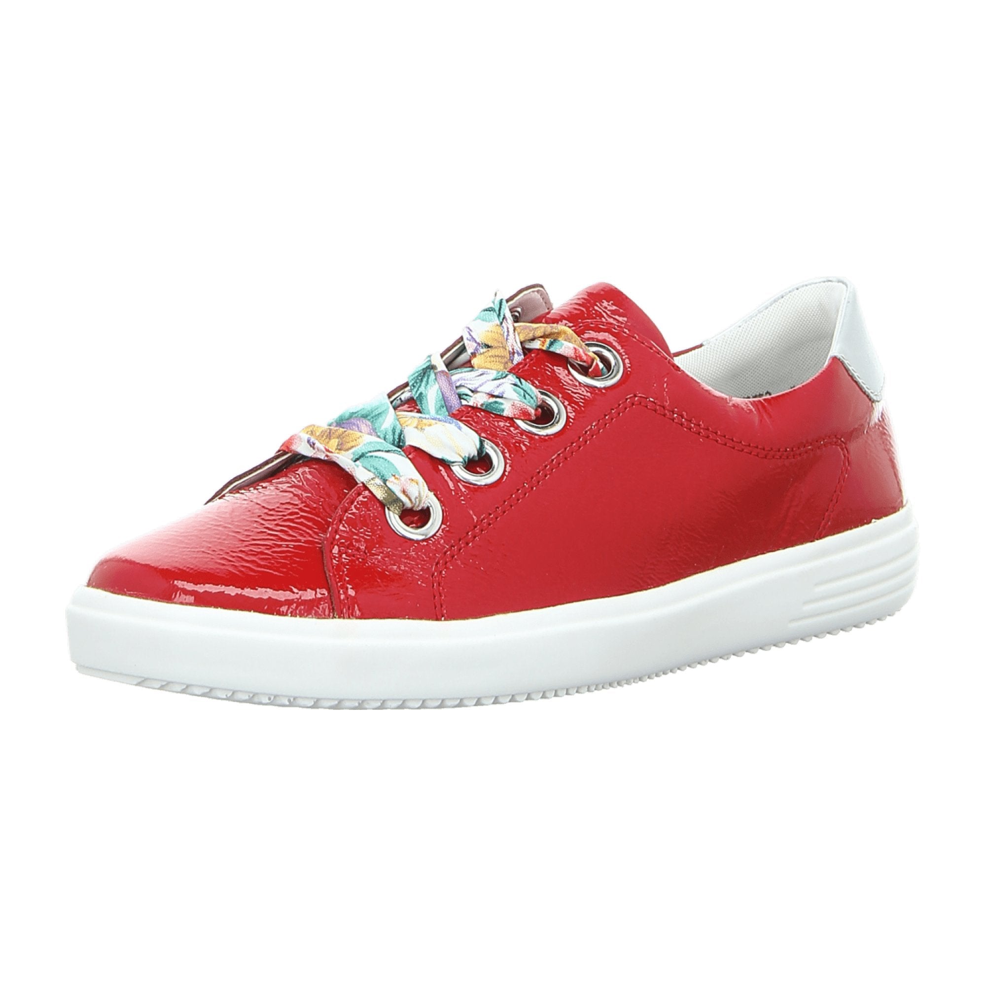 Remonte Red Lace-Up Sneakers for Women