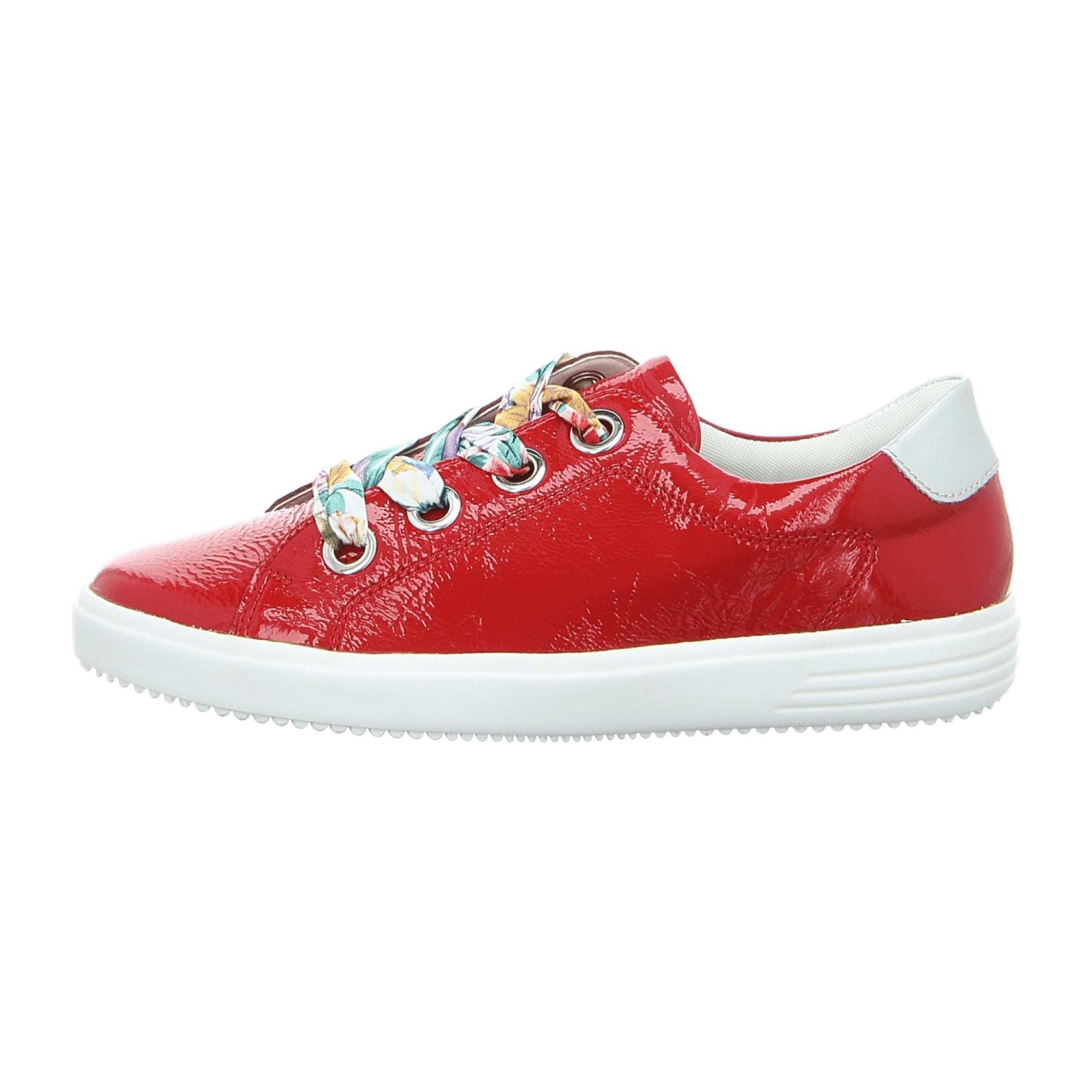 Remonte Red Lace-Up Sneakers for Women