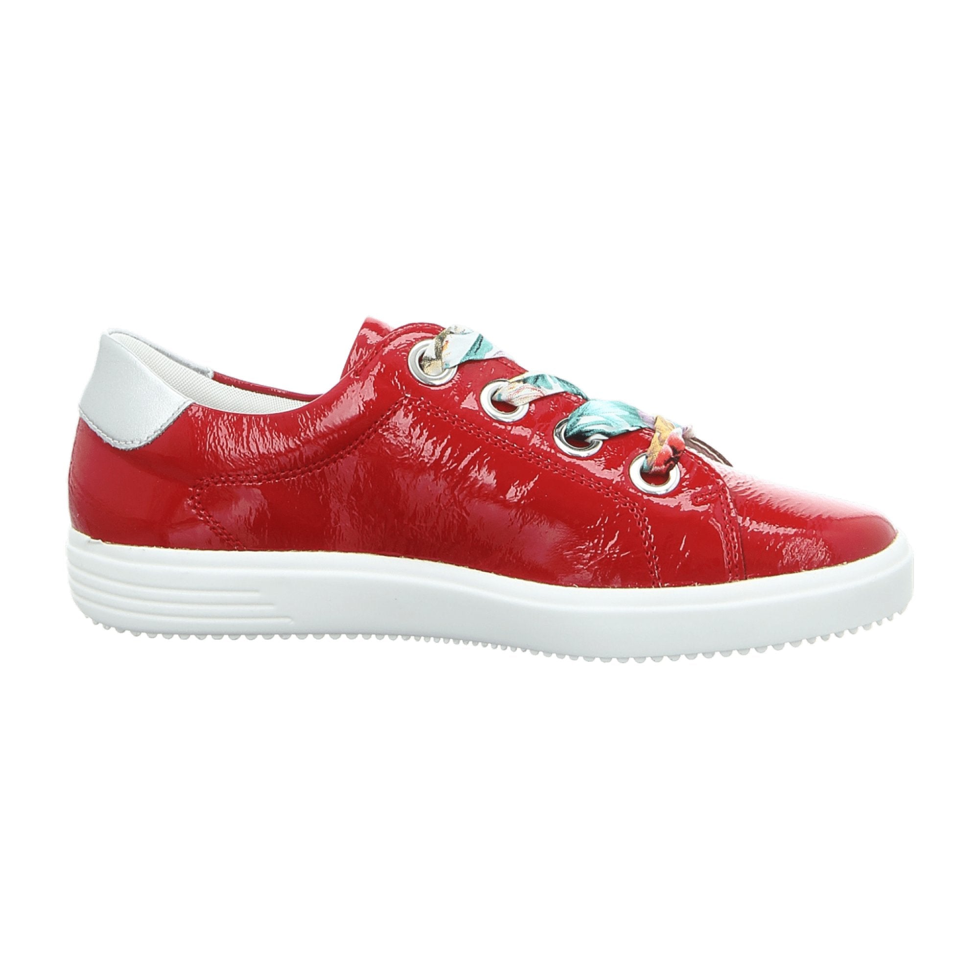 Remonte Red Lace-Up Sneakers for Women