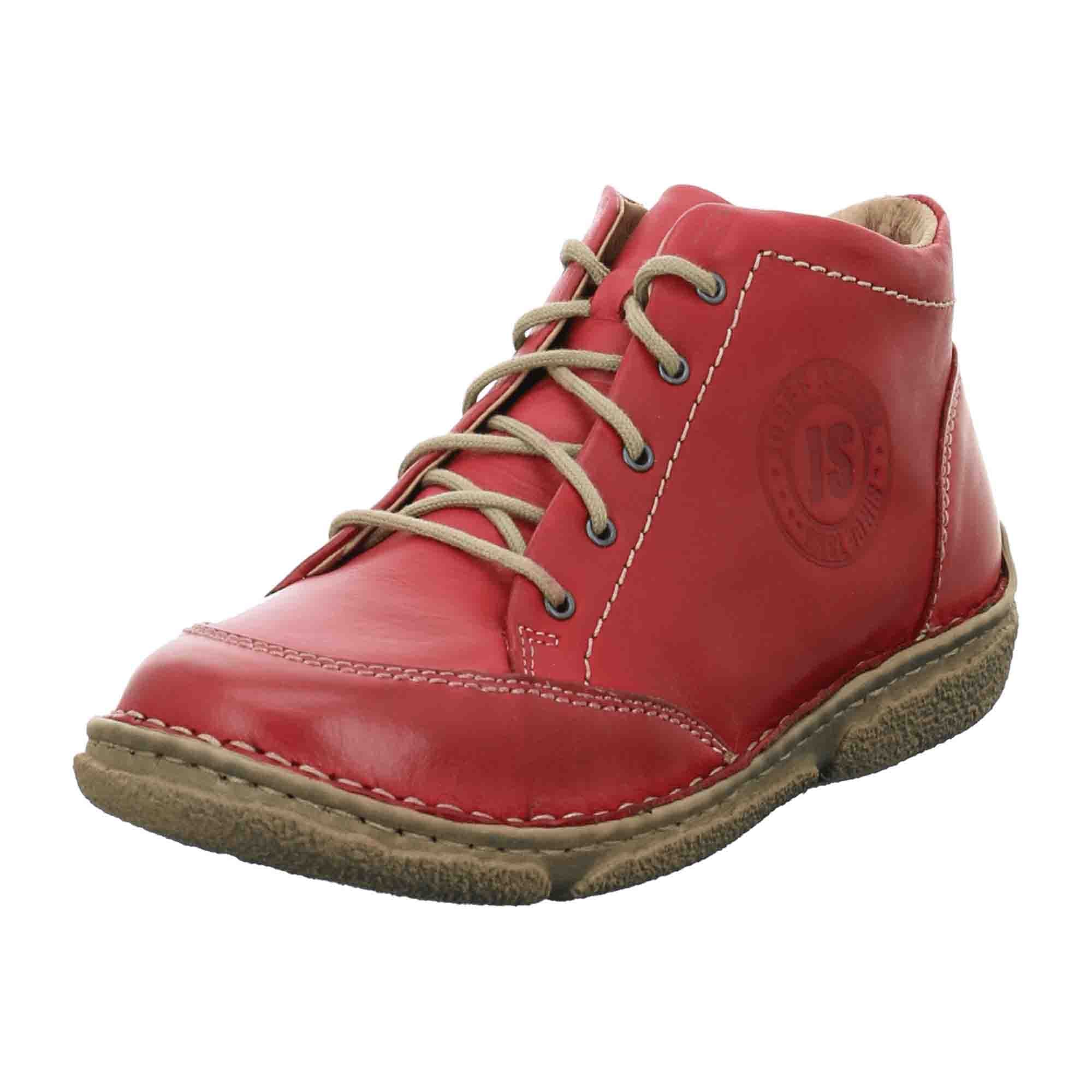 Josef Seibel Comfortable Women's Ankle Boots in Red