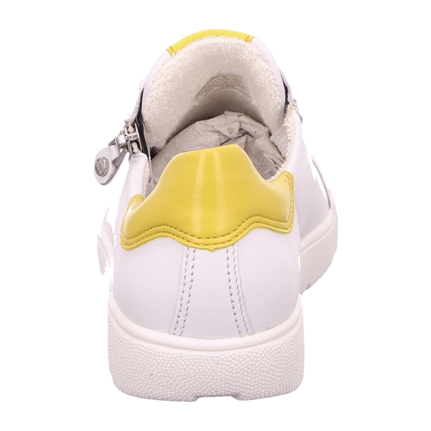 ARA Women's Smooth Leather Lace-Up Sneakers in White