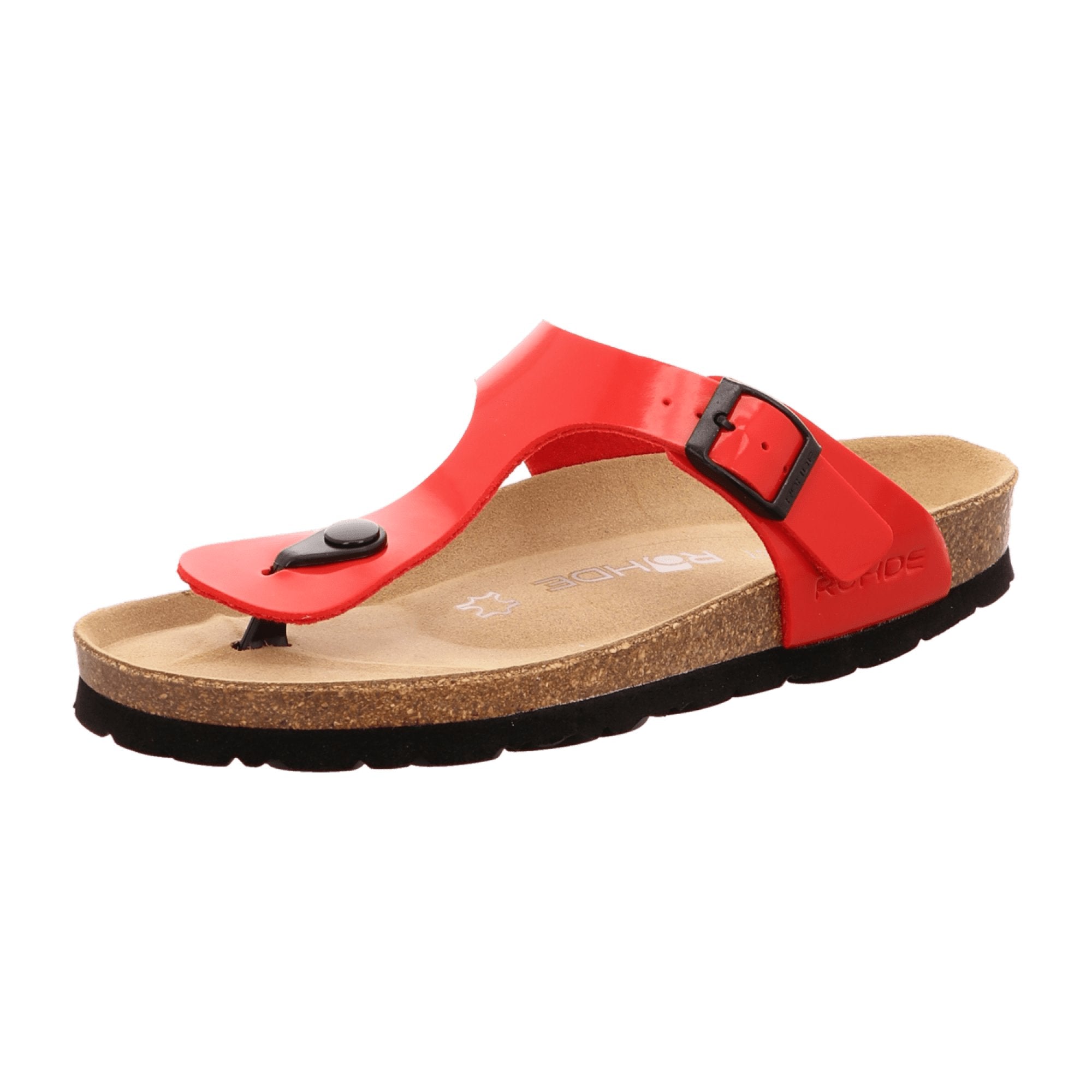 Rohde Red Slip-On Sandals with Wedge Heel Spring Summer Collection Fast Shipping