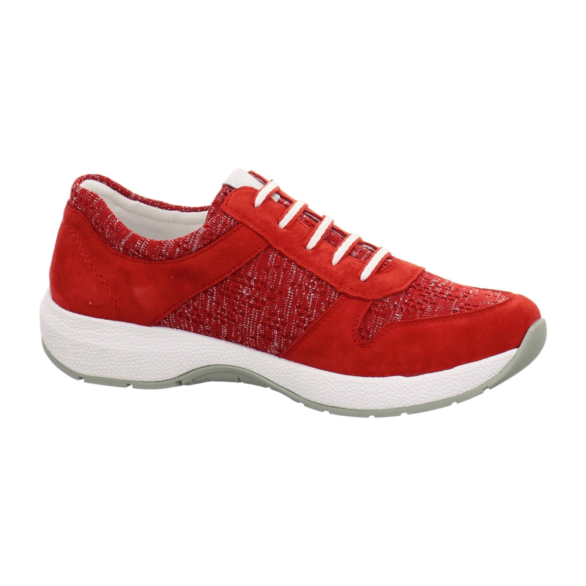 Remonte R8911-33 Red Women's Sneakers with 4cm Heel and Wide Fit