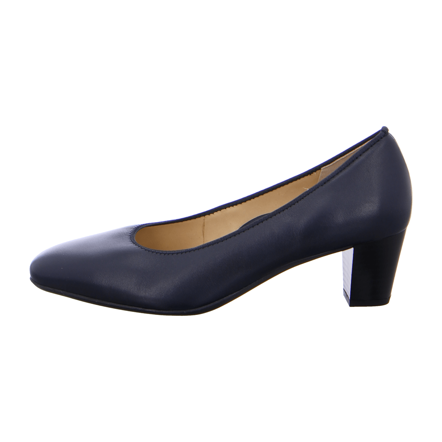 ARA VERONA Women's Square-Toe Blue Smooth Leather Pumps