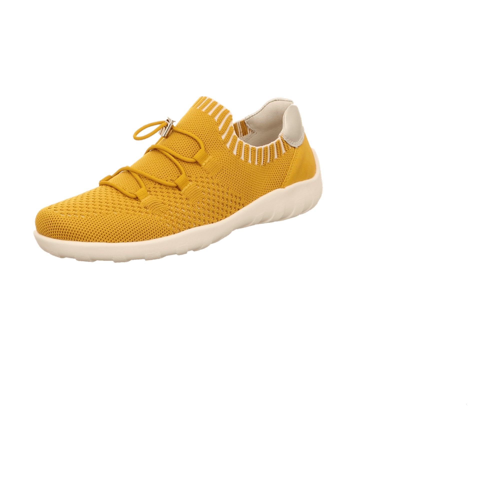 Remonte Women's Yellow Slip-On Shoes with Wedge Heel and Synthetic Upper