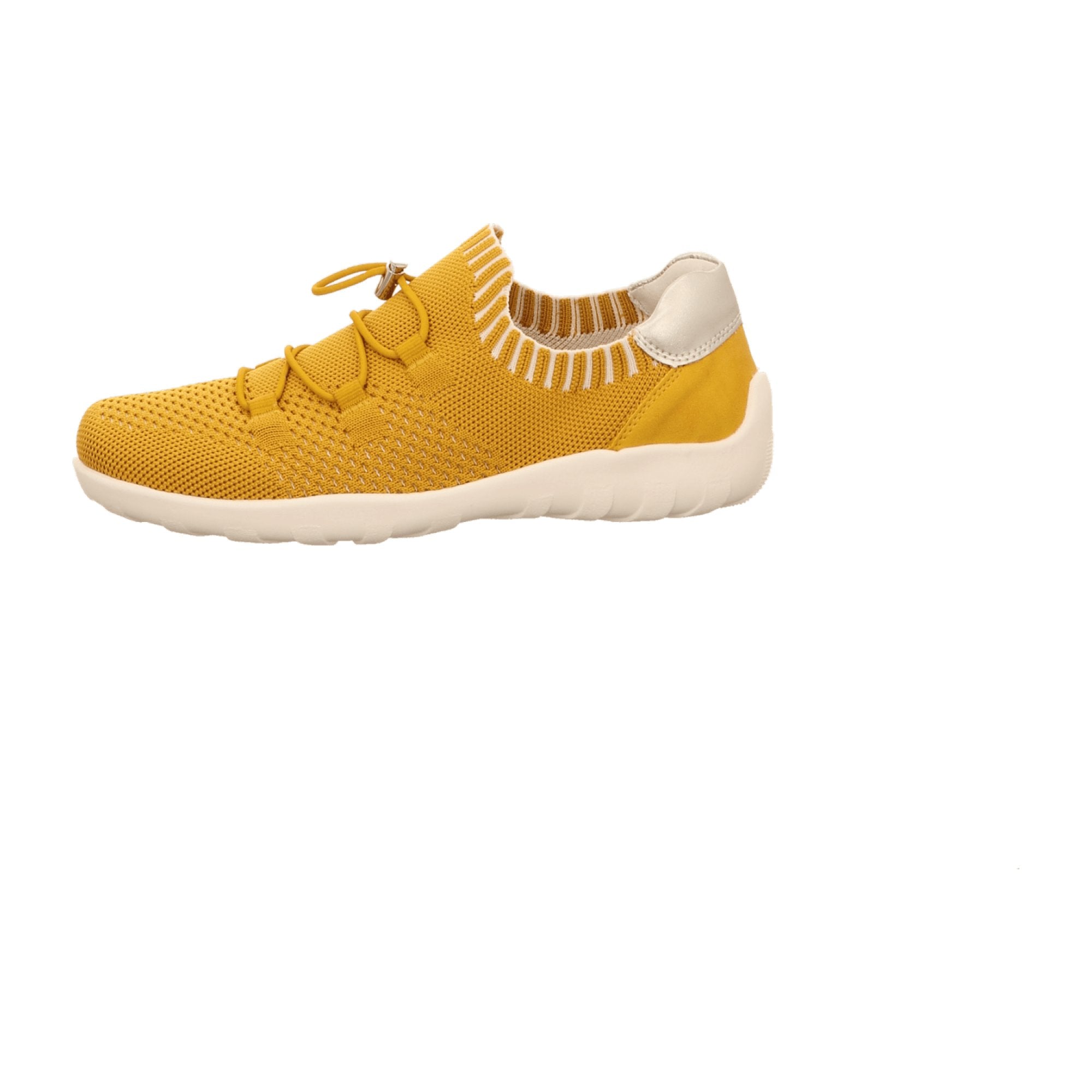 Remonte Women's Yellow Slip-On Shoes with Wedge Heel and Synthetic Upper