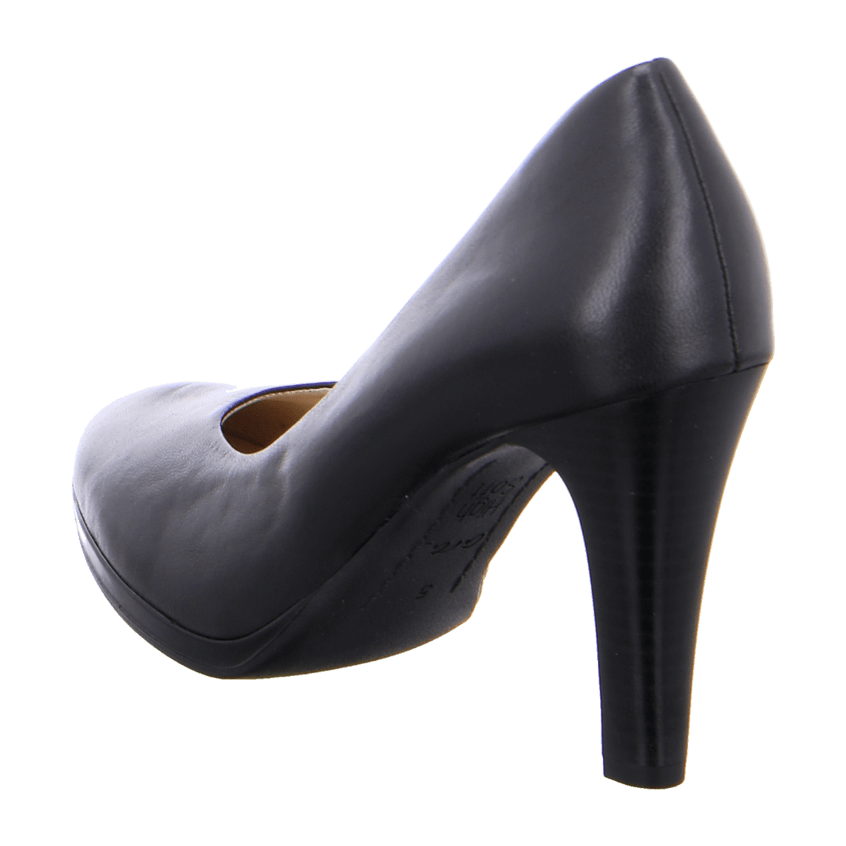 ARA LUXEMBOURG 12-14930-23 Women's Black Smooth Leather Slip-On Pumps
