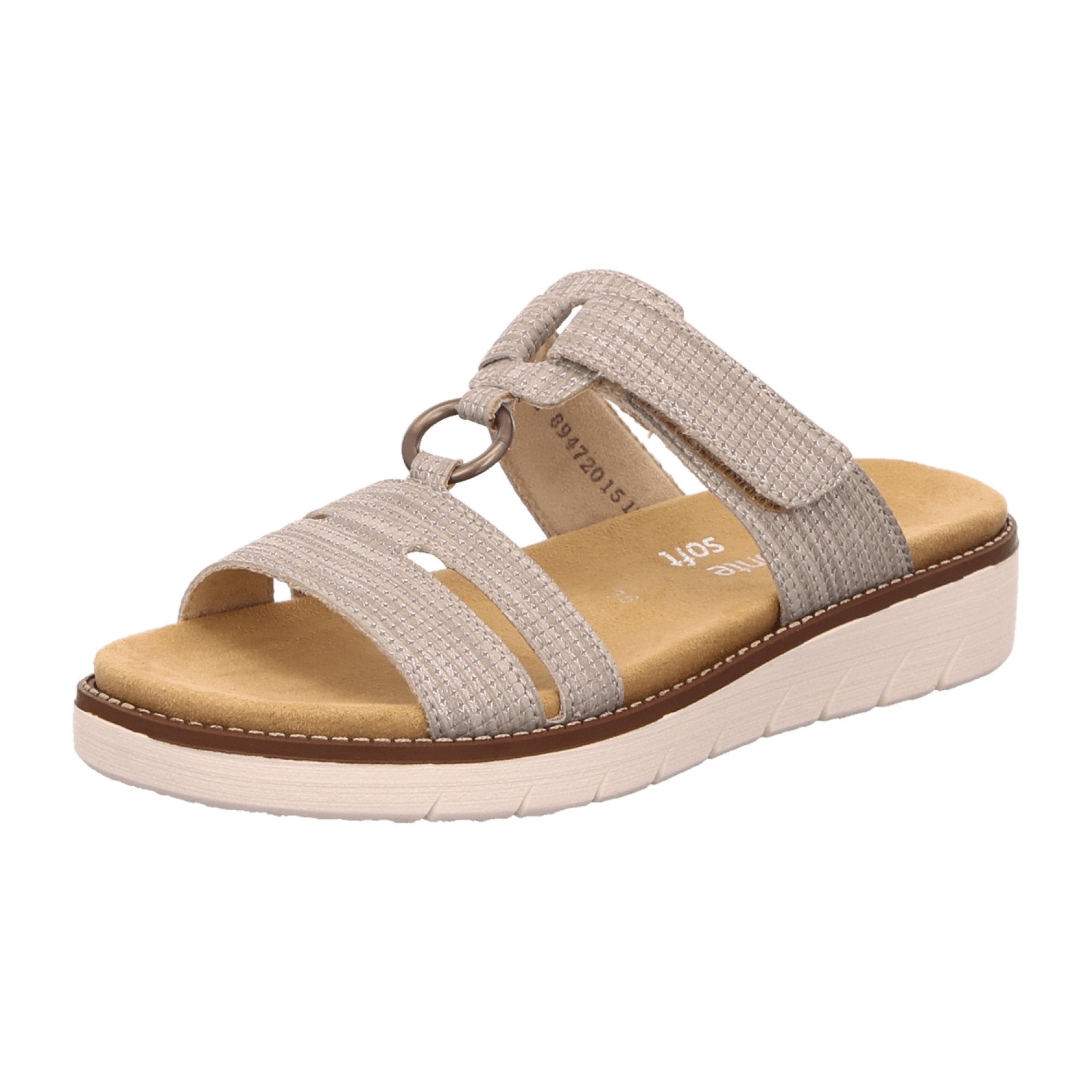 Remonte Women's Sandals Gray Spring Summer Faux Leather Comfortable Fit