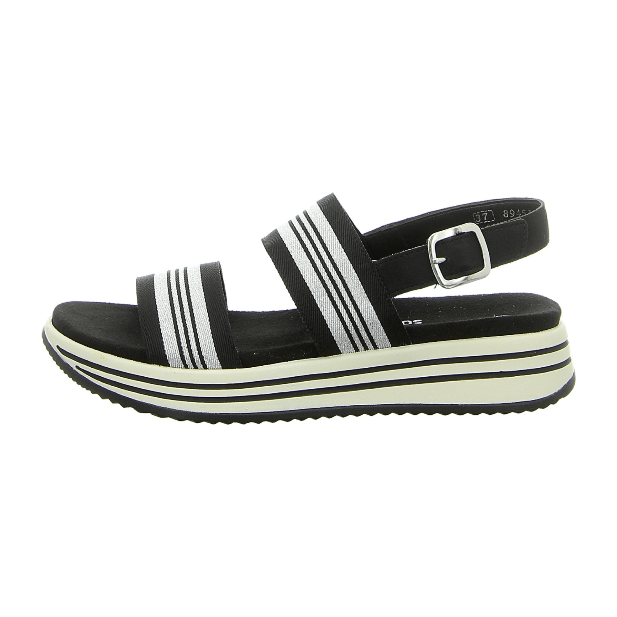 Remonte Morelia Black Women's Shoes with Velcro Closure and Flat Heel