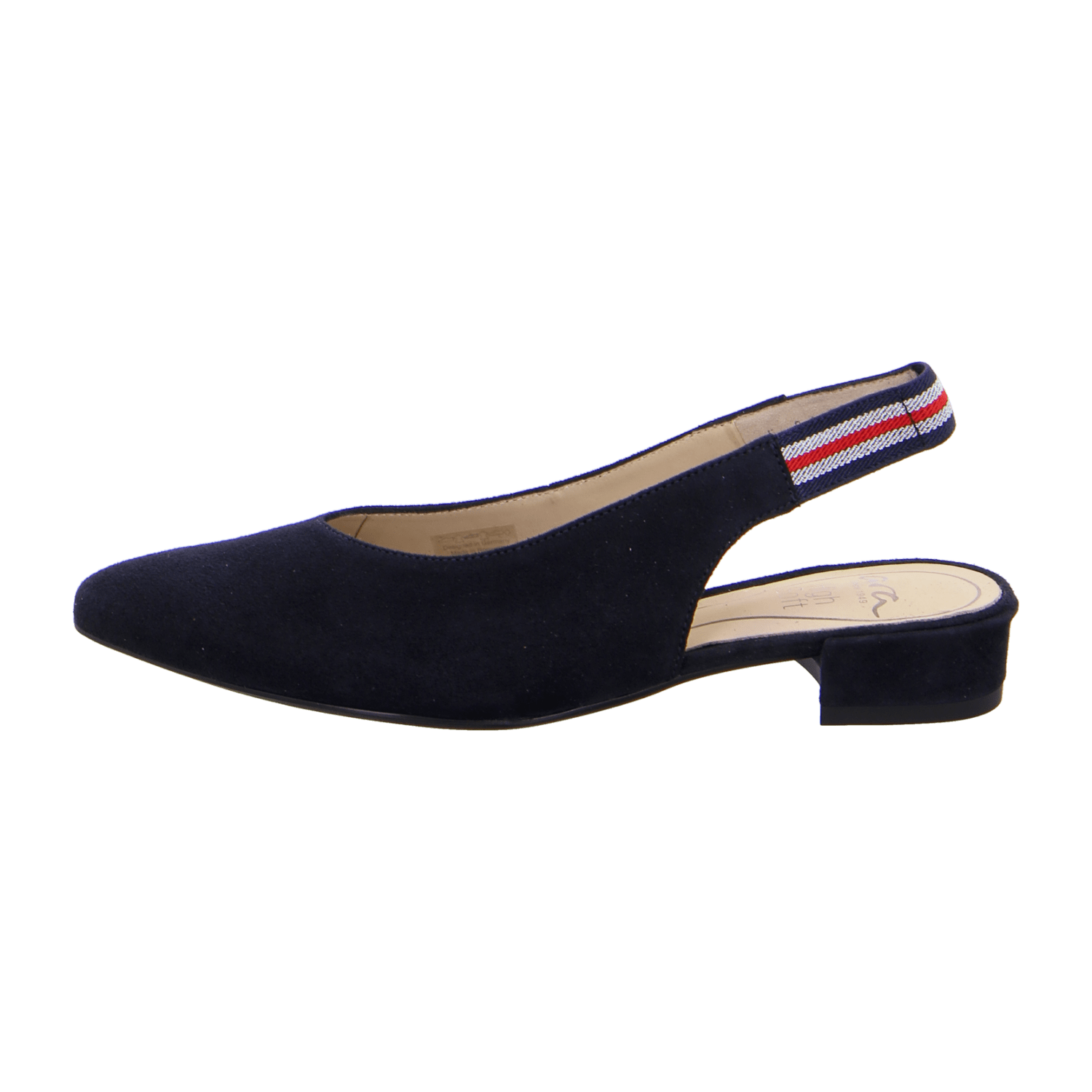 ARA Women's Blue Nubuck Slingback Pumps