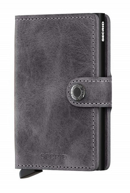 secrid Miniwallet Wallet RFID Protection card Vintage button leather Cardprotector
