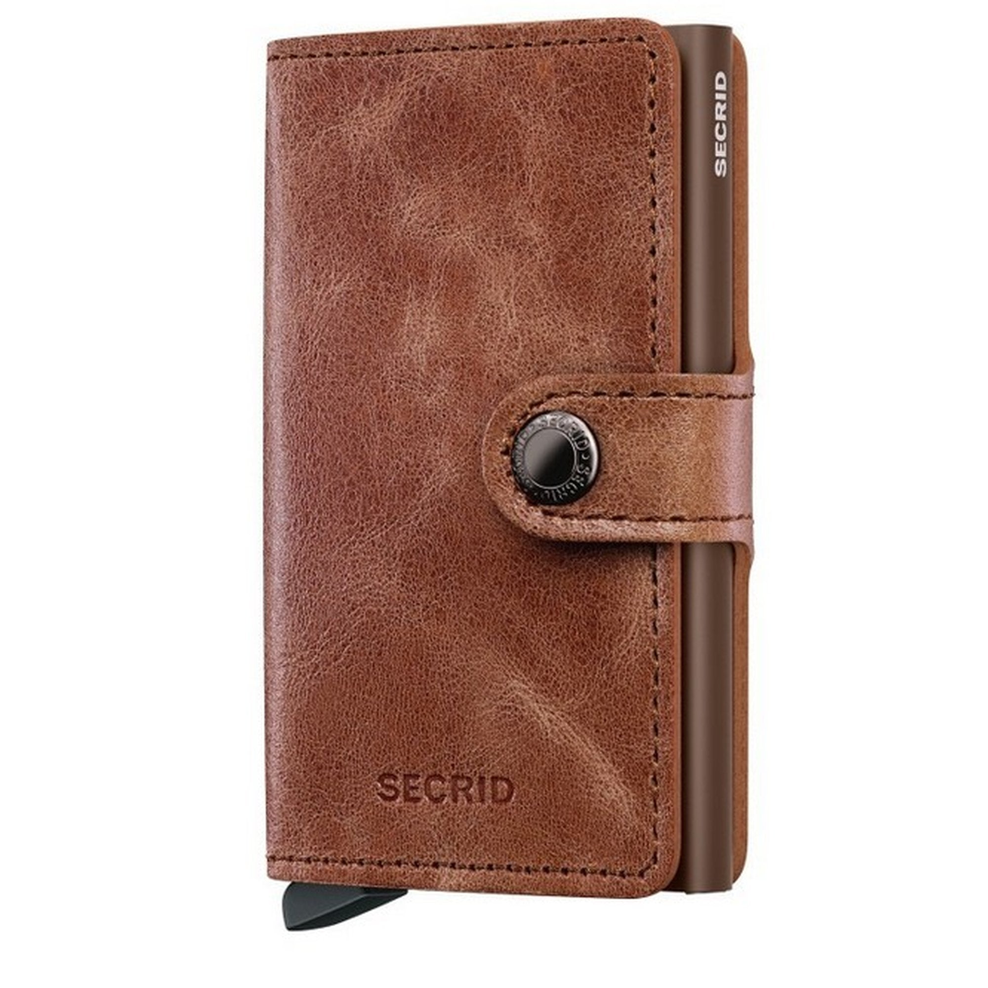 secrid Miniwallet Wallet RFID Protection card Vintage button leather Cardprotector
