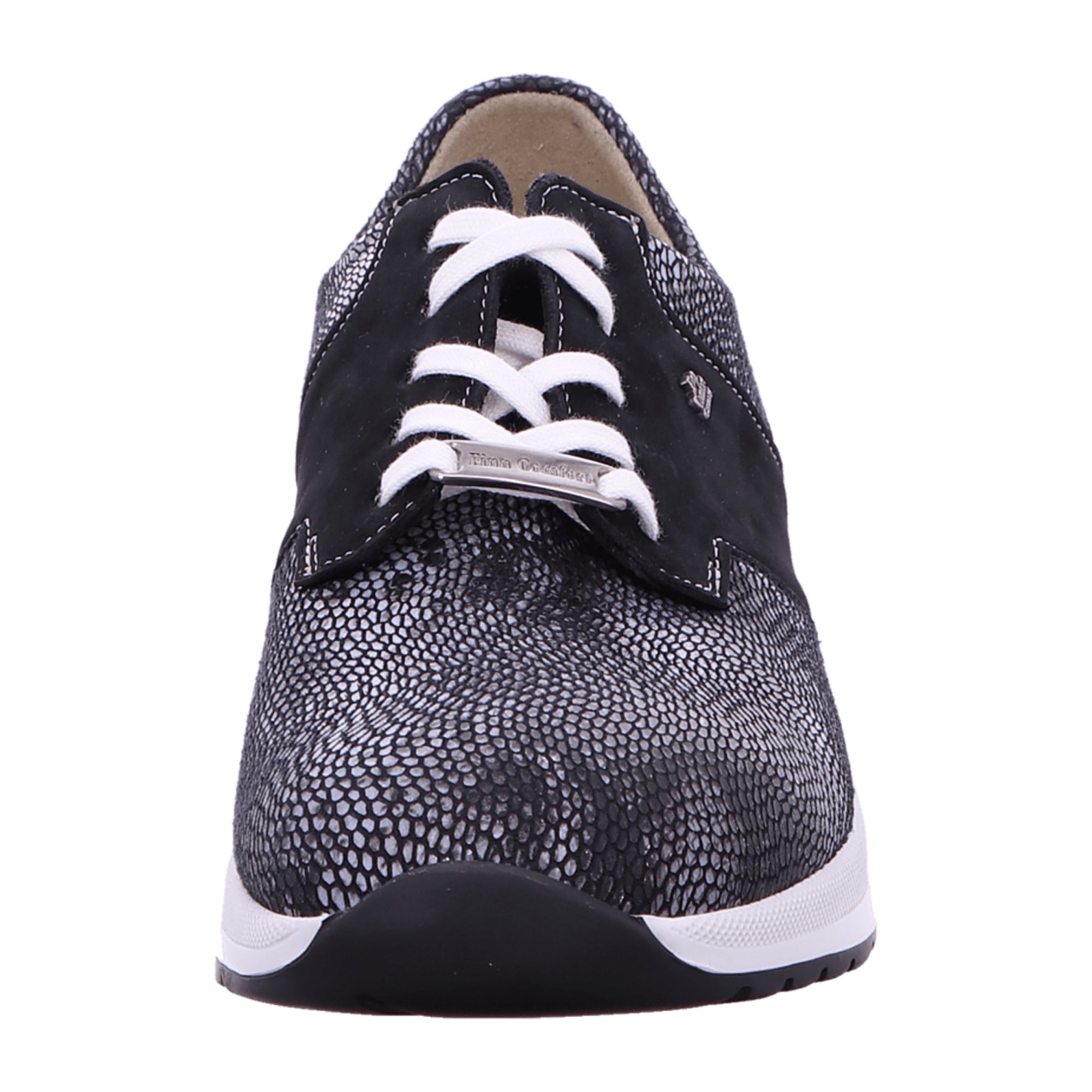 Finn Comfort Women's Black Comfortable Lace-up Shoes - Stylish & Durable