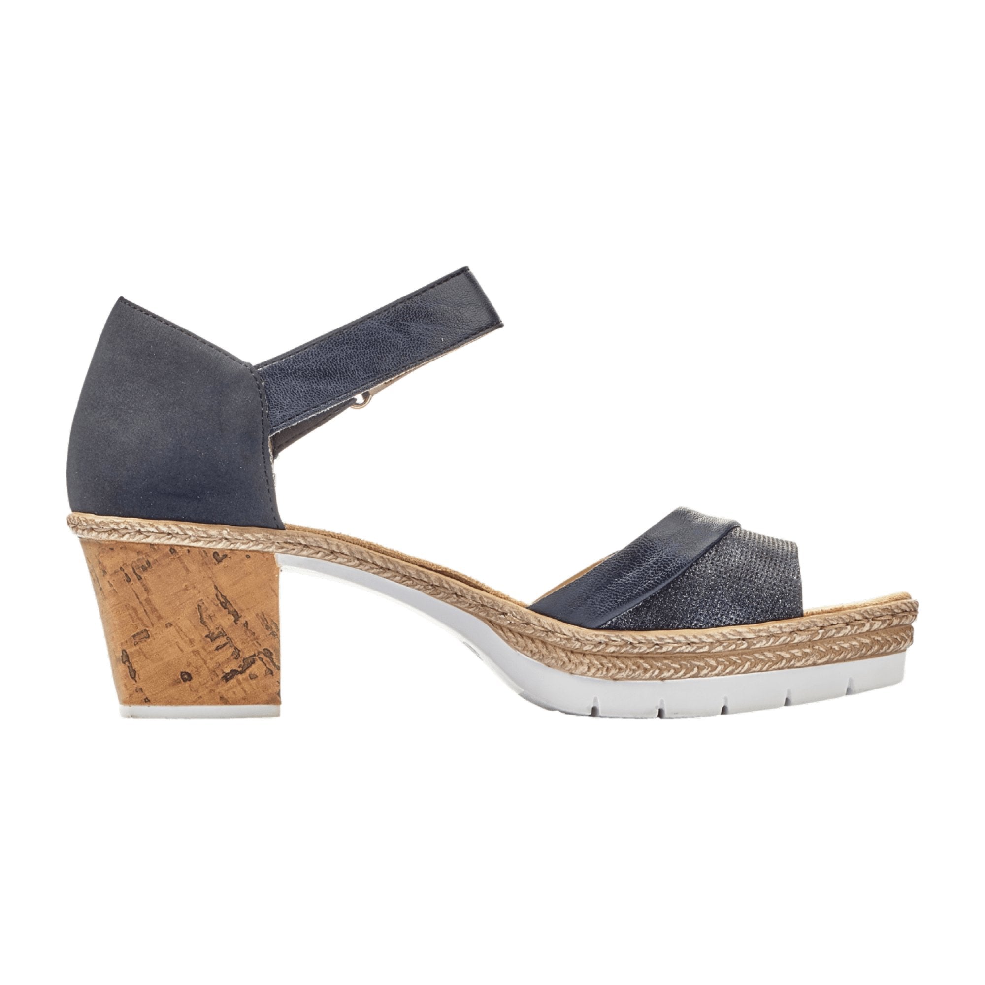 Rieker Comfortable Women's Sandals Blue Spring Summer Footwear