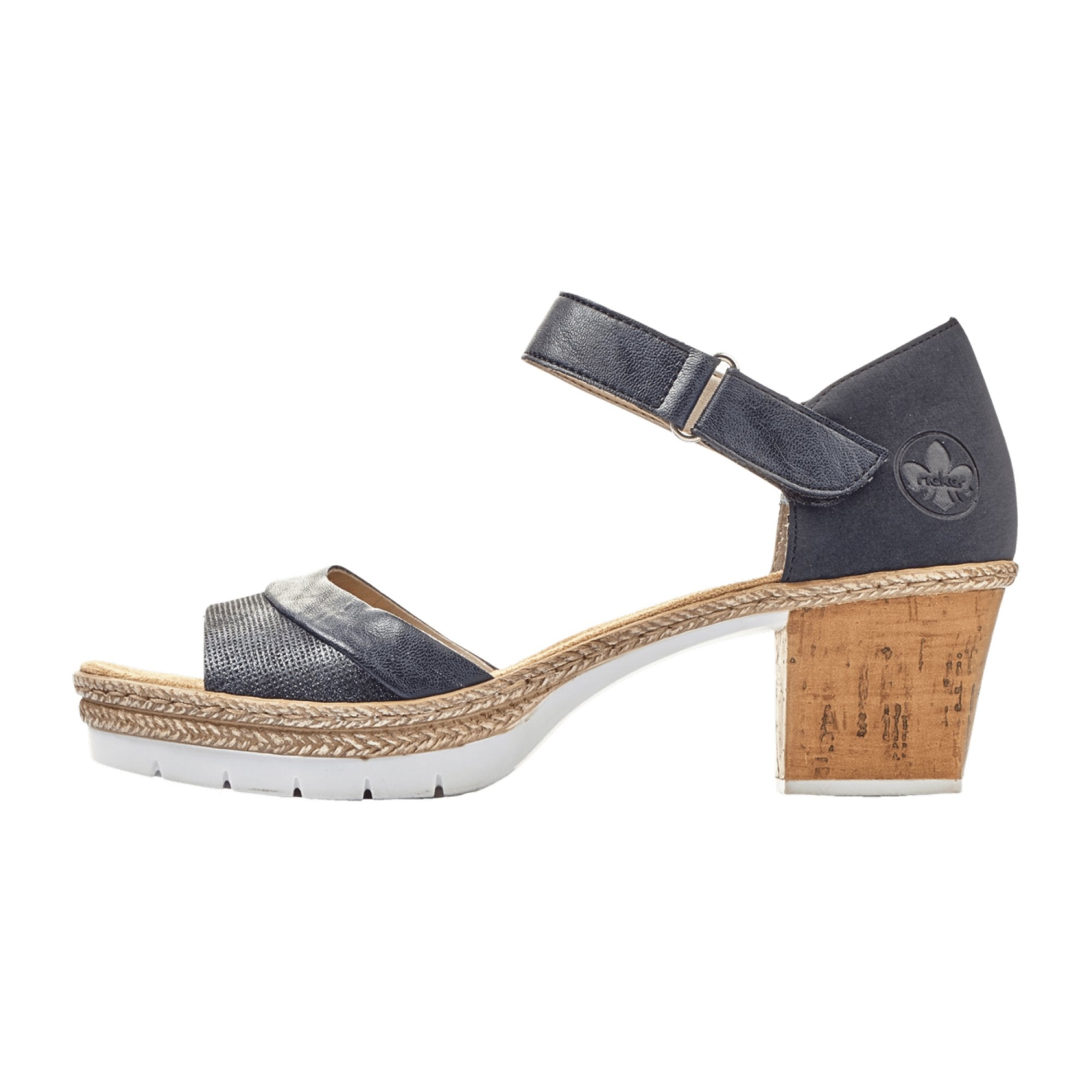 Rieker Comfortable Women's Sandals Blue Spring Summer Footwear